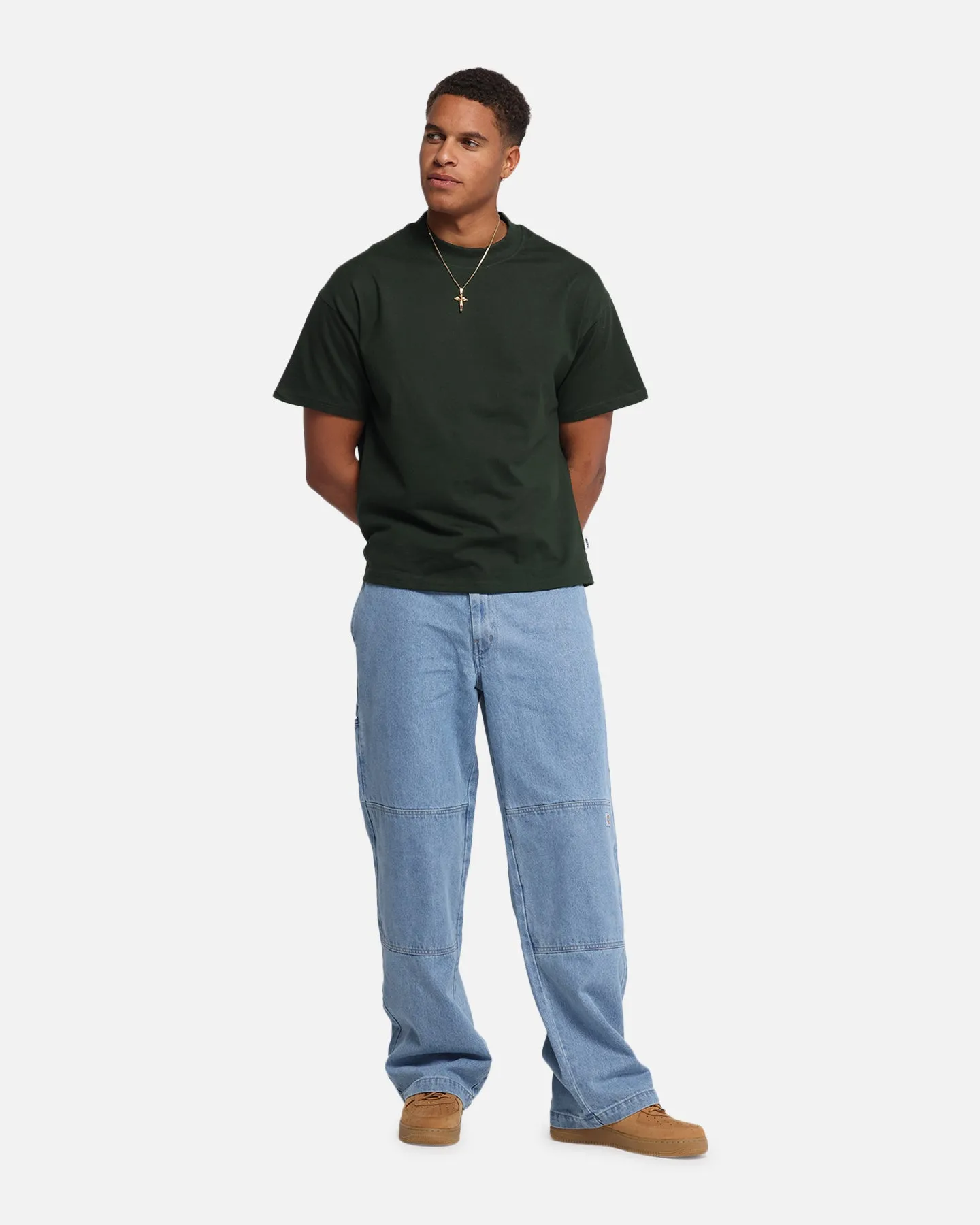 Carré Blanc T-Shirt Dark Green sold by Culture Kings product image thumbnail 2