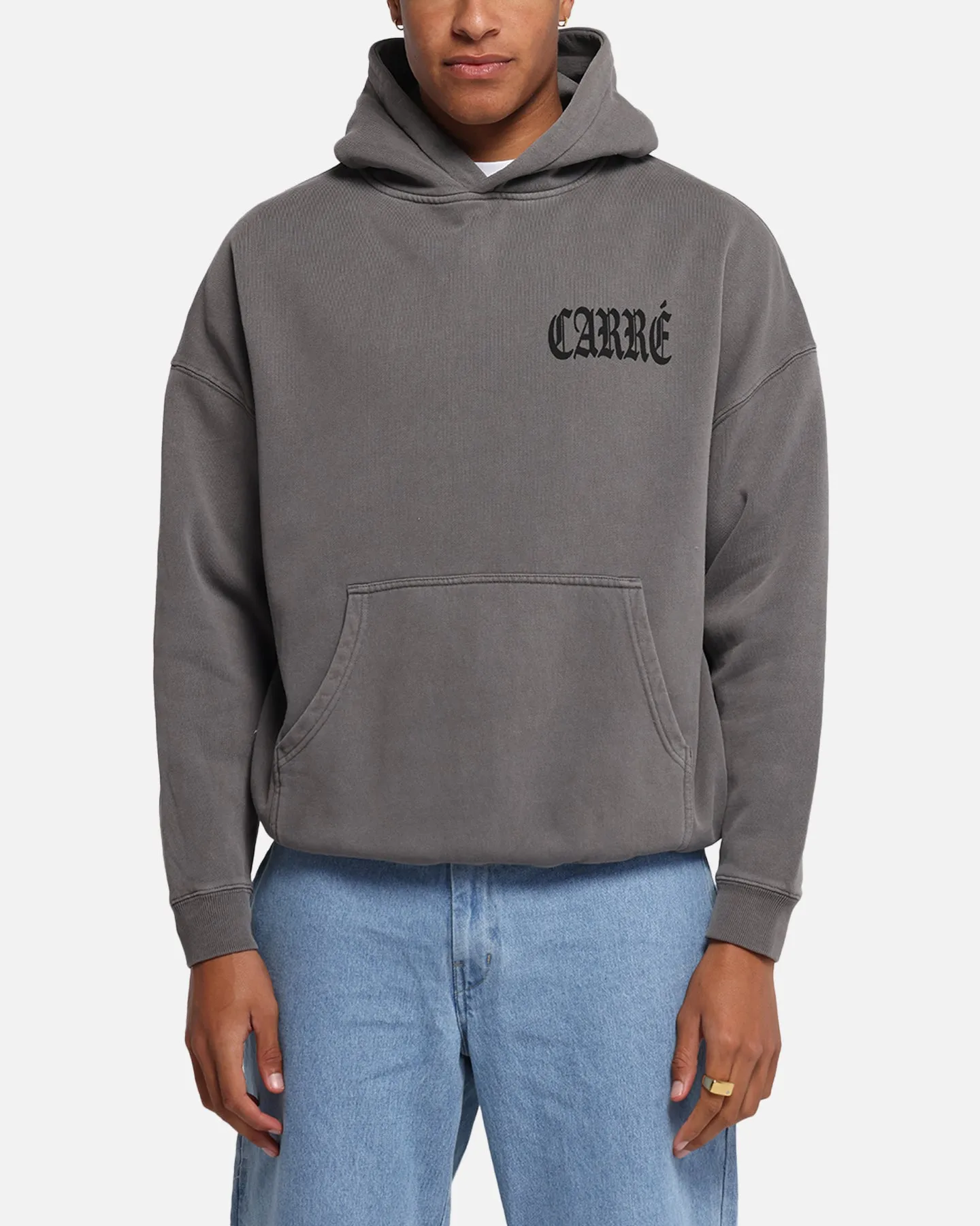 Carre Bulldog Hoodie Washed Charcoal sold by Culture Kings product image thumbnail 2