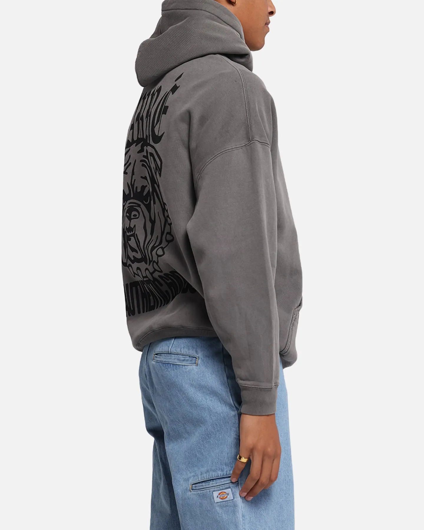 Carre Bulldog Hoodie Washed Charcoal sold by Culture Kings product image thumbnail 5