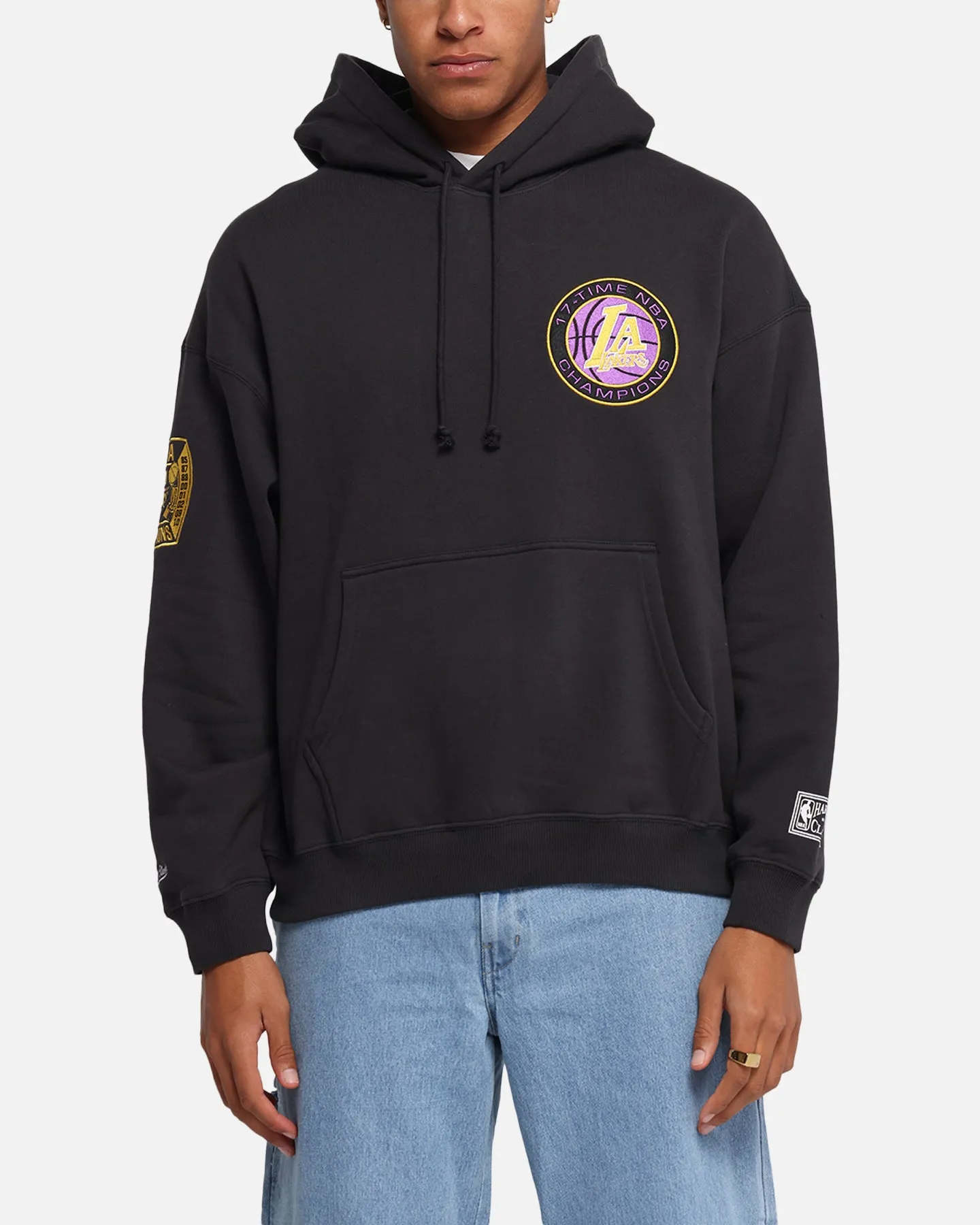 Mitchell & Ness Los Angeles Lakers National Champions Hoodie Faded Black sold by Culture Kings product image thumbnail 2