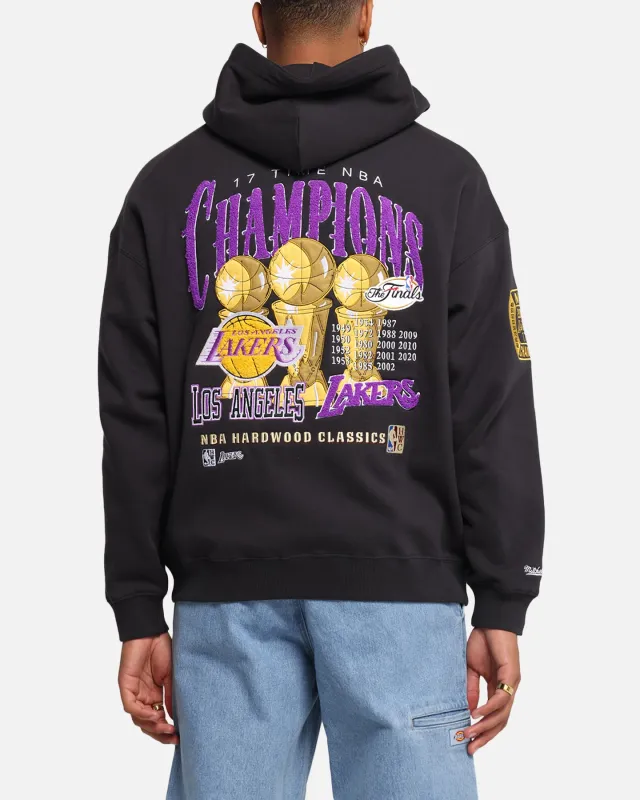 Mitchell & Ness Los Angeles Lakers National Champions Hoodie Faded Black made by Mitchell & Ness