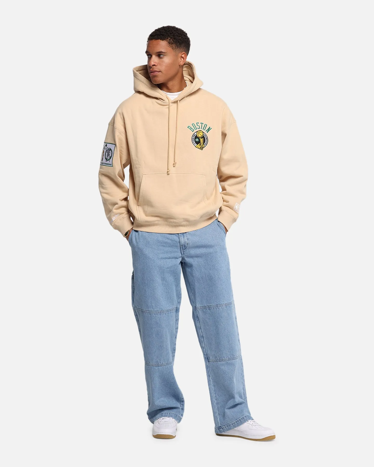 Mitchell & Ness Boston Celtics National Champions Hoodie Pebble sold by Culture Kings product image thumbnail 4