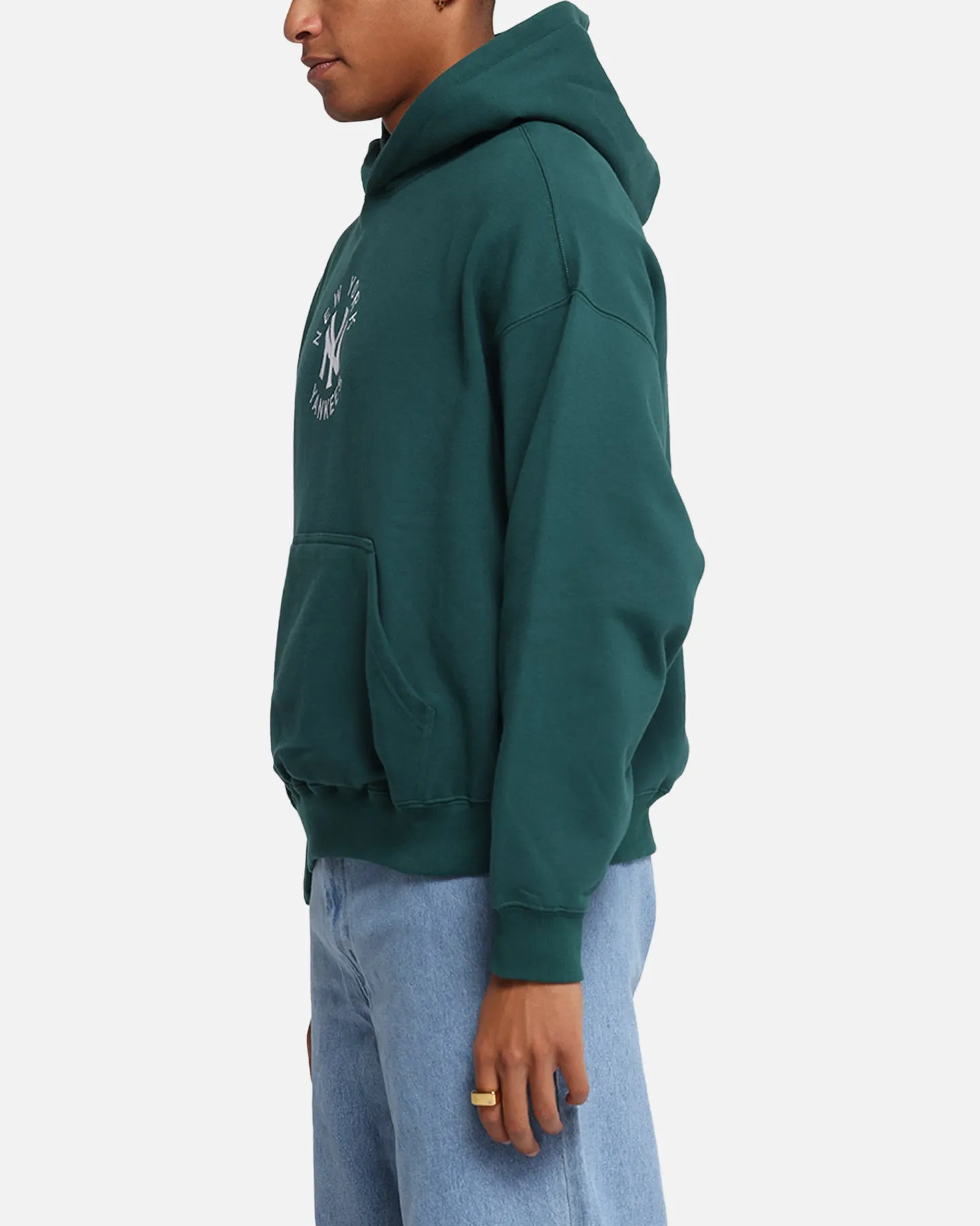 Majestic Athletic New York Yankees Mid Crest Boxy Hoodie Emerald sold by Culture Kings product image thumbnail 5