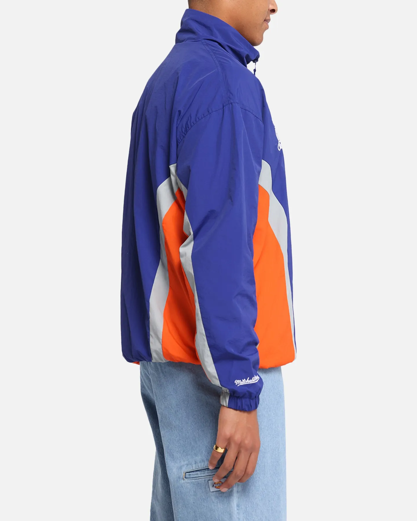 Mitchell & Ness New York Knicks Nylon Track Jacket Blue/Orange sold by Culture Kings product image thumbnail 5