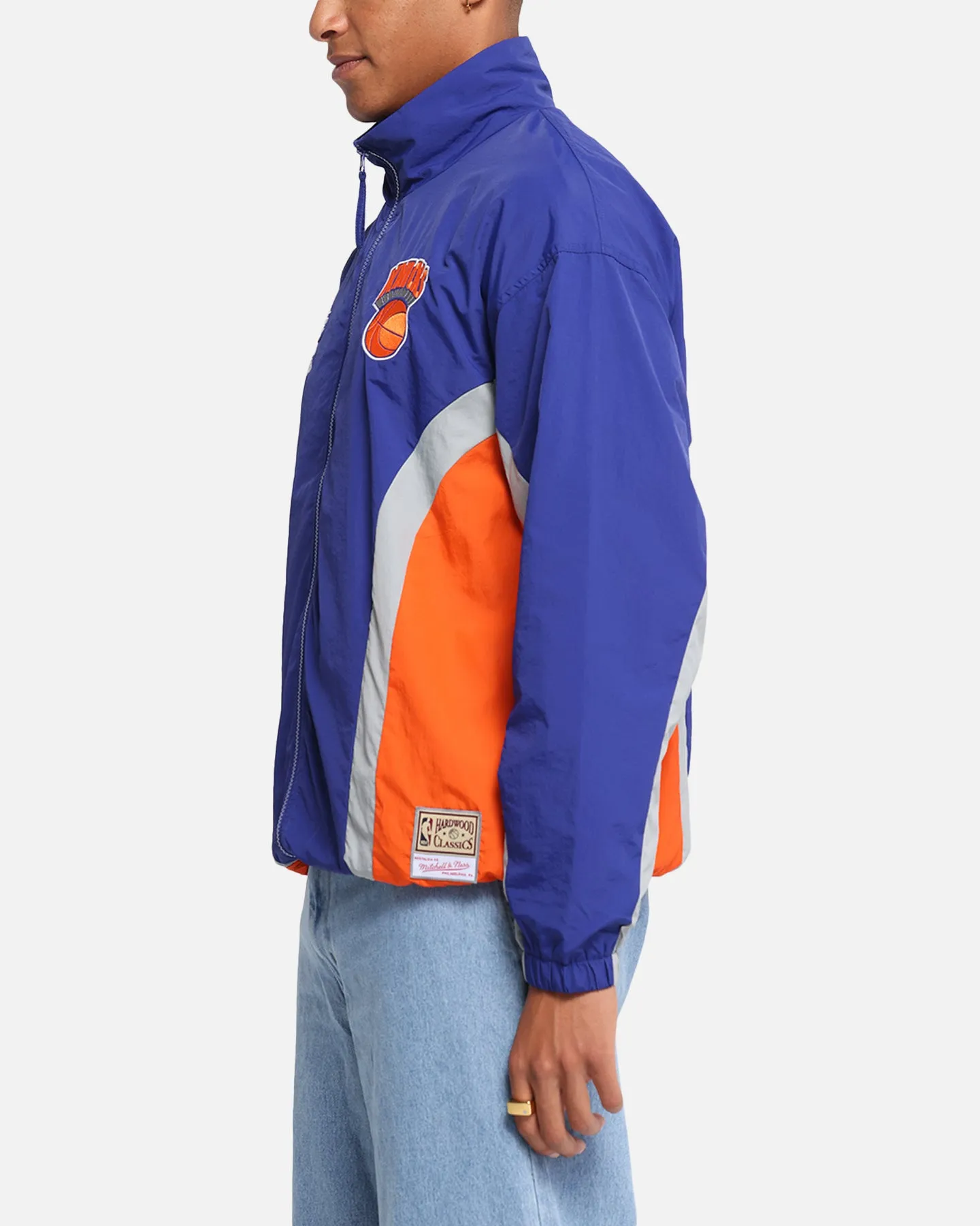 Mitchell & Ness New York Knicks Nylon Track Jacket Blue/Orange sold by Culture Kings product image thumbnail 4
