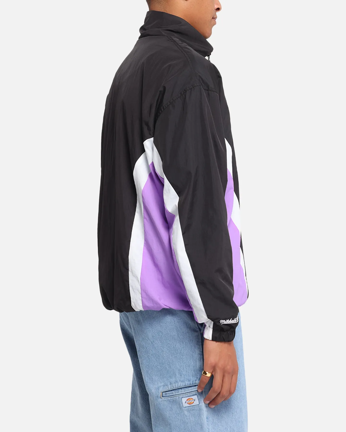 Mitchell & Ness Los Angeles Lakers Nylon Track Jacket Black/Purple sold by Culture Kings product image thumbnail 4