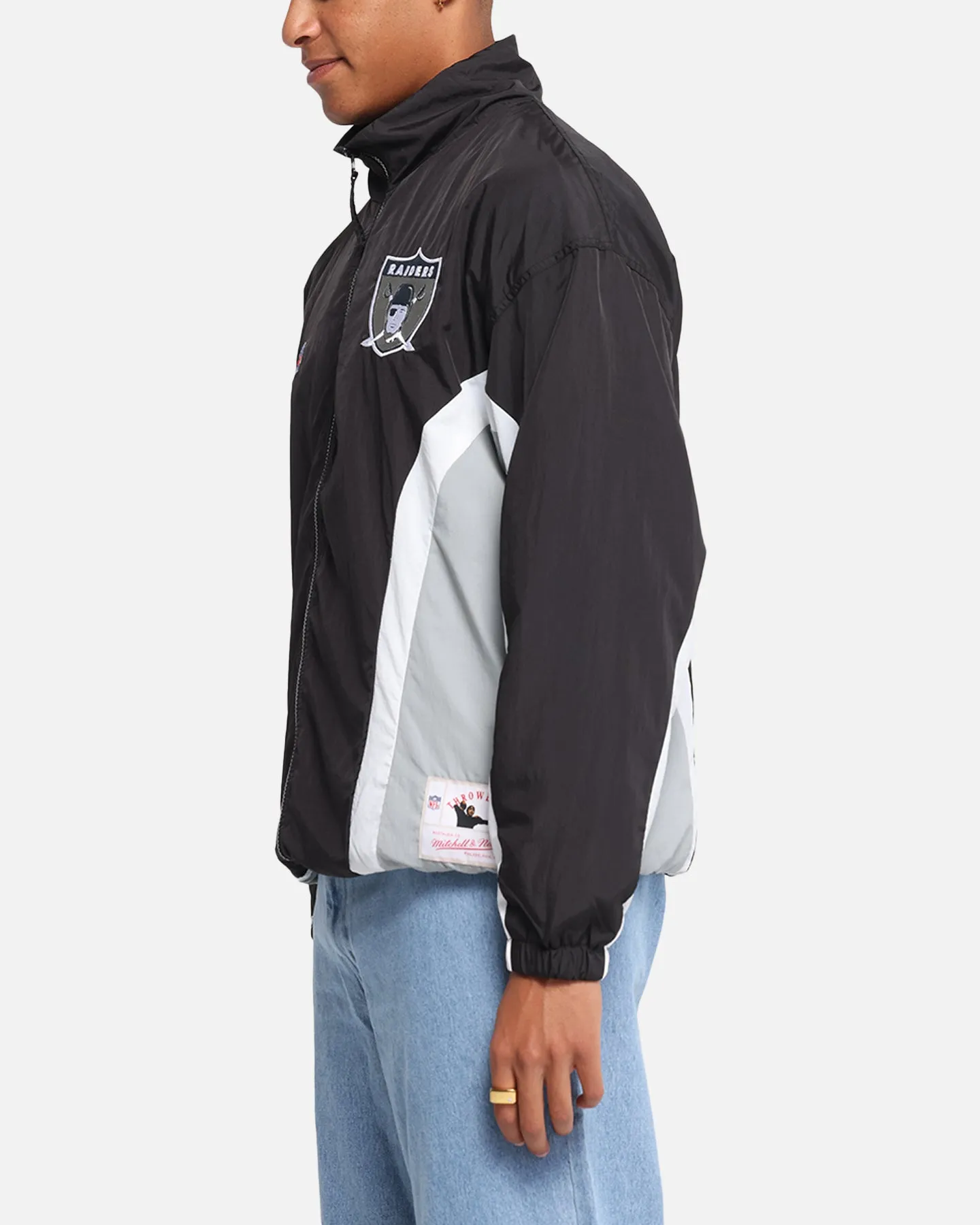 Mitchell & Ness Las Vegas Raiders Nylon Track Jacket Black/Grey sold by Culture Kings product image thumbnail 5