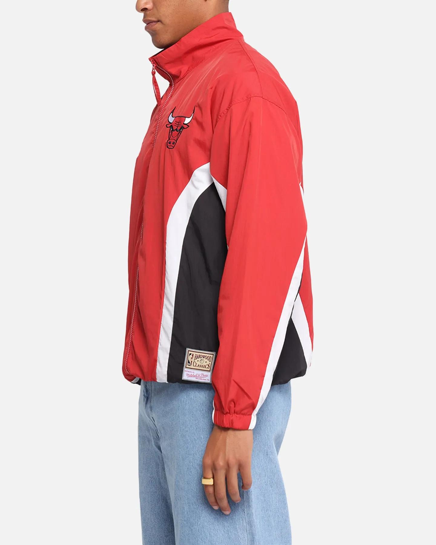 Mitchell & Ness Chicago Bulls Nylon Track Jacket Red/Black sold by Culture Kings product image thumbnail 5