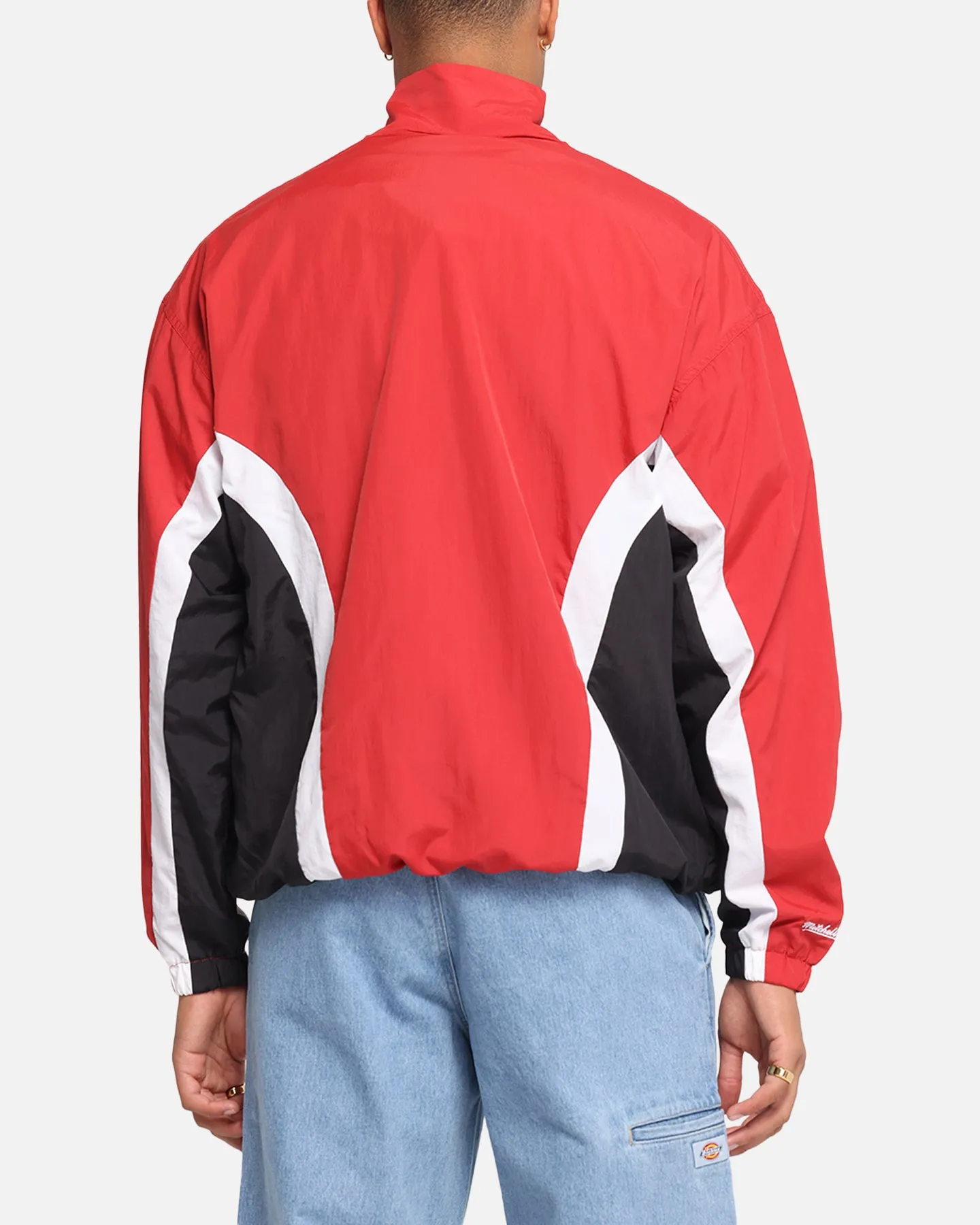 Mitchell & Ness Chicago Bulls Nylon Track Jacket Red/Black sold by Culture Kings product image thumbnail 3