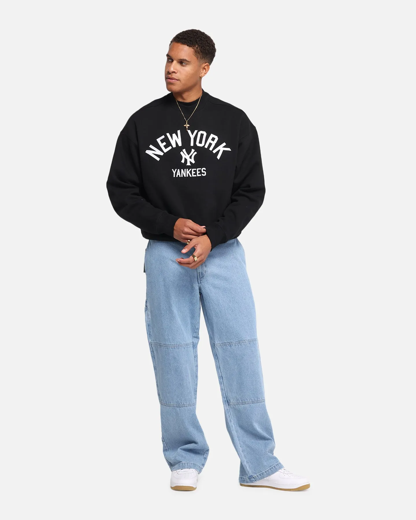 Majestic Athletic New York Yankees Arch Boxy Crewneck Black sold by Culture Kings product image thumbnail 2