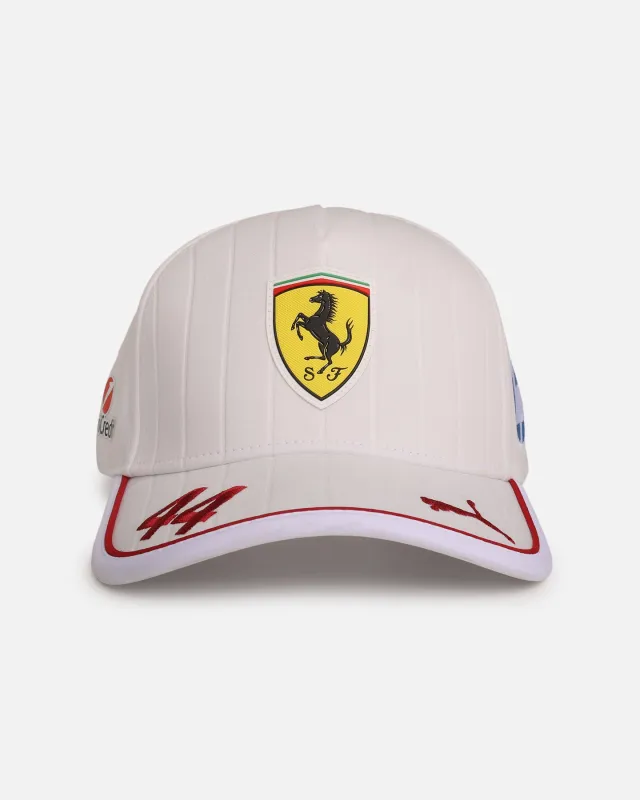 Puma X Scuderia Ferrari Lewis Hamilton Baseball Cap White sold by Culture Kings
