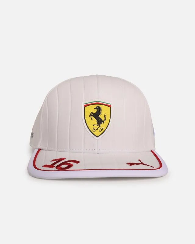 Puma X Scuderia Ferrari Charles Leclerc Baseball Cap White made by Puma