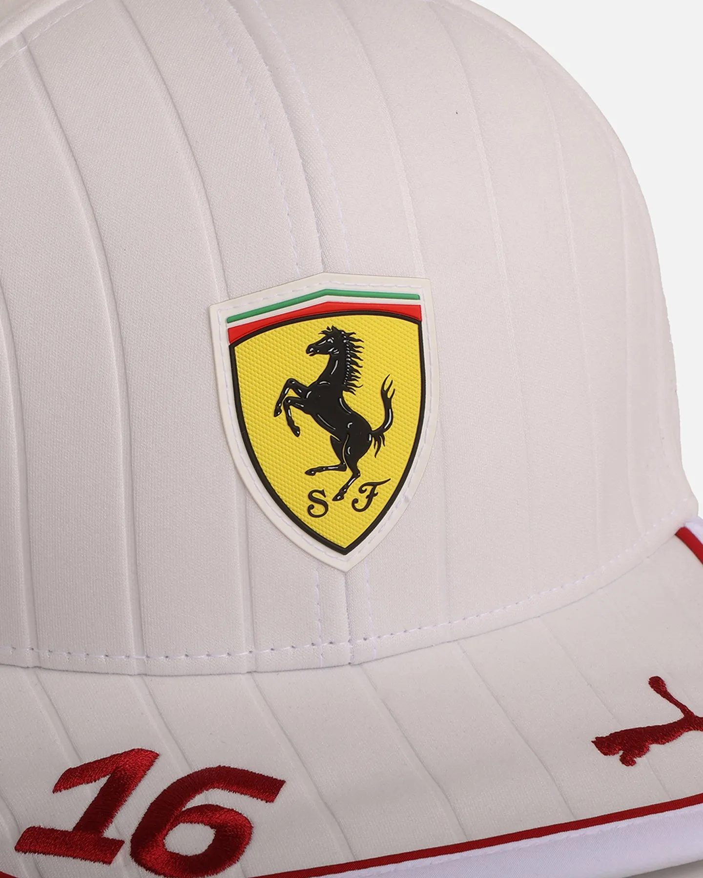 Puma X Scuderia Ferrari Charles Leclerc Baseball Cap White sold by Culture Kings product image thumbnail 4