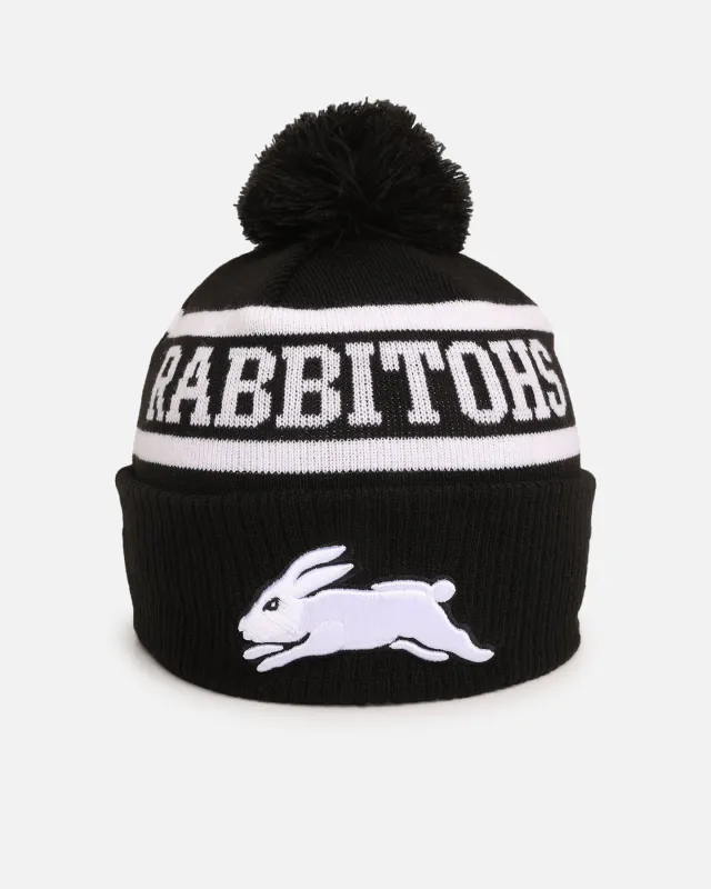 New Era South Sydney Rabbitohs 'NRL Black White Beanies' Knitted Beanie Black sold by Culture Kings