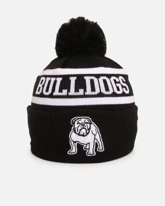 New Era Canterbury-Bankstown Bulldogs 'NRL Black White Beanies' Knitted Beanie Black sold by Culture Kings