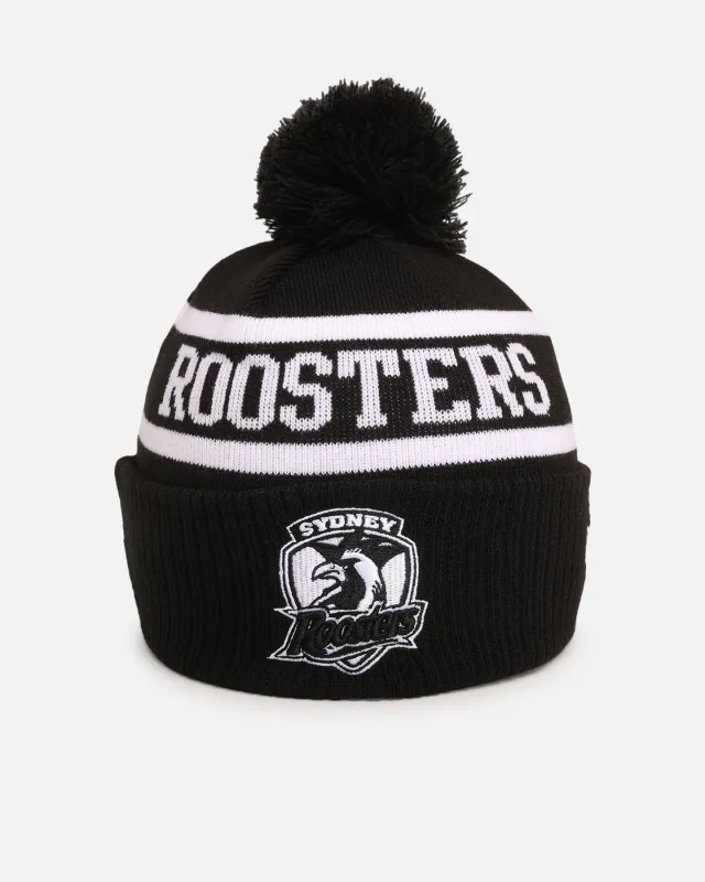 New Era Sydney Roosters 'NRL Black White Beanies' Knitted Beanie Black sold by Culture Kings