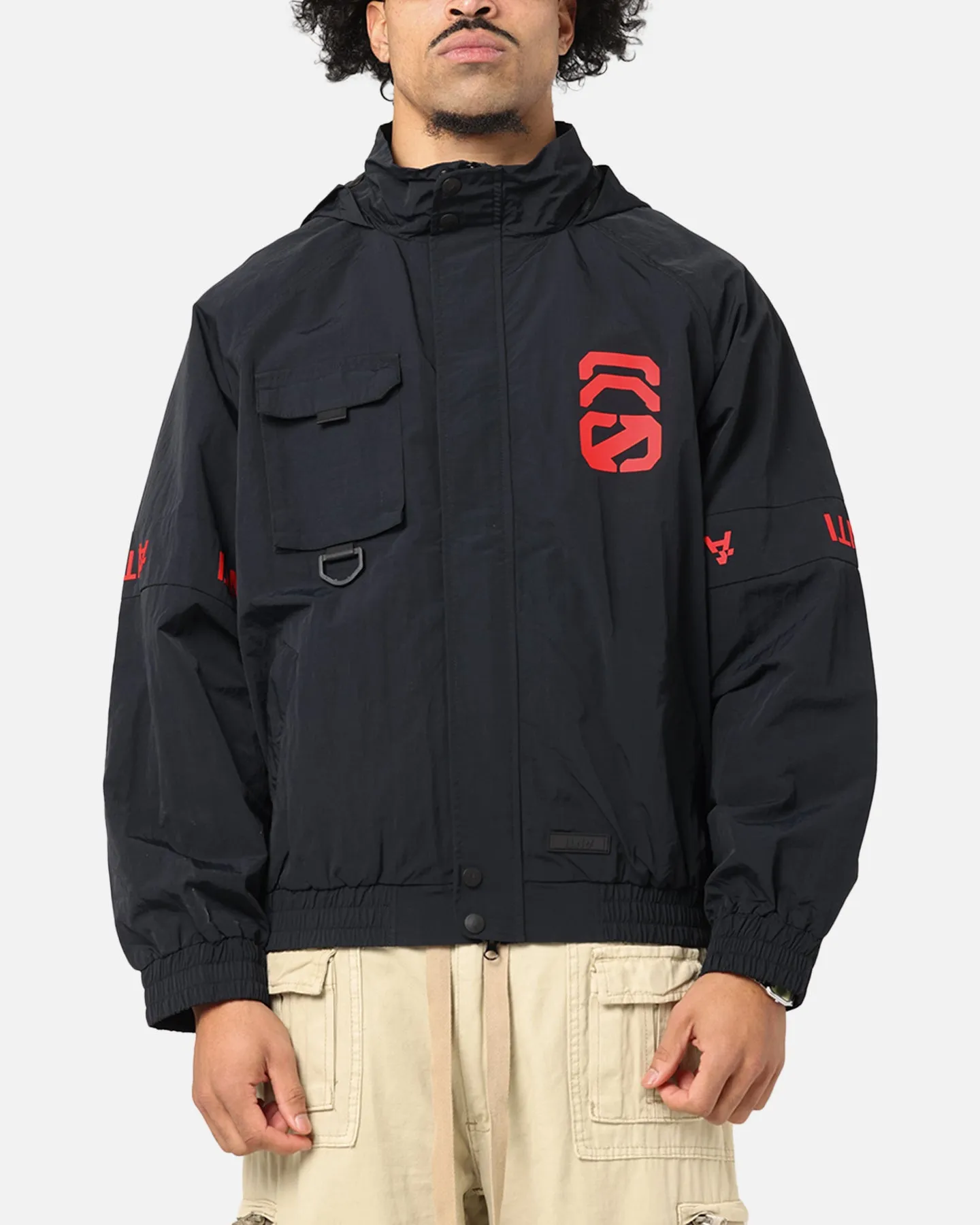 The Anti Order Faction Technical Windbreaker Jacket Black/Red sold by Culture Kings