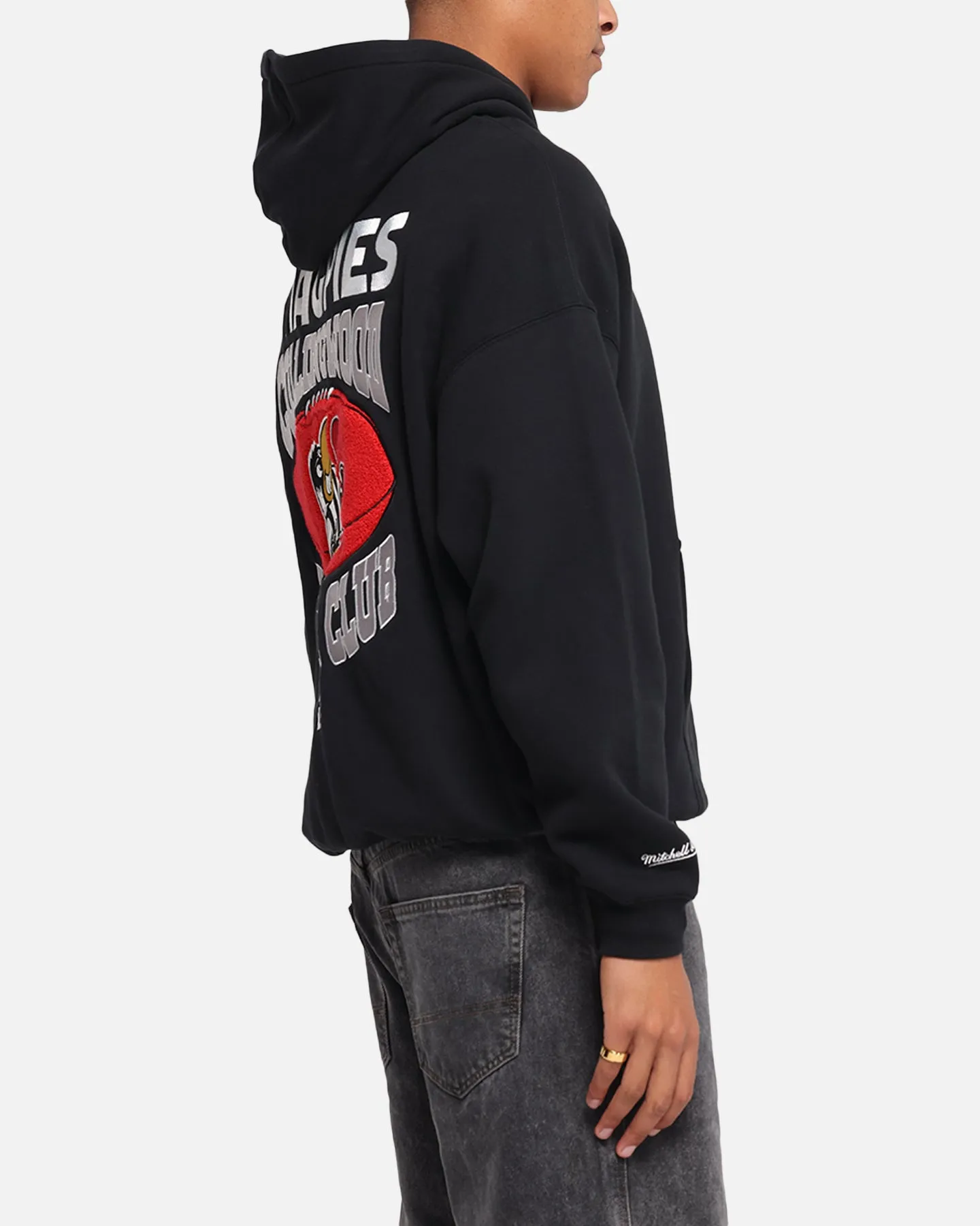 Mitchell & Ness Collingwood Magpies Team Hoodie Solid Black sold by Culture Kings product image thumbnail 5