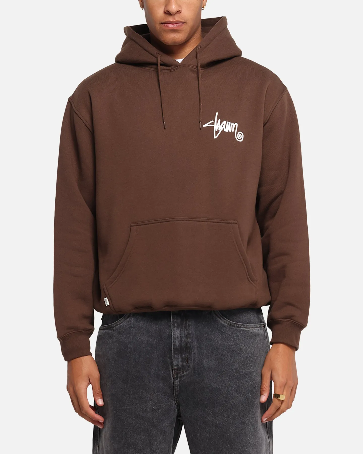 S Double Shawn Script Hoodie Chocolate sold by Culture Kings product image thumbnail 2