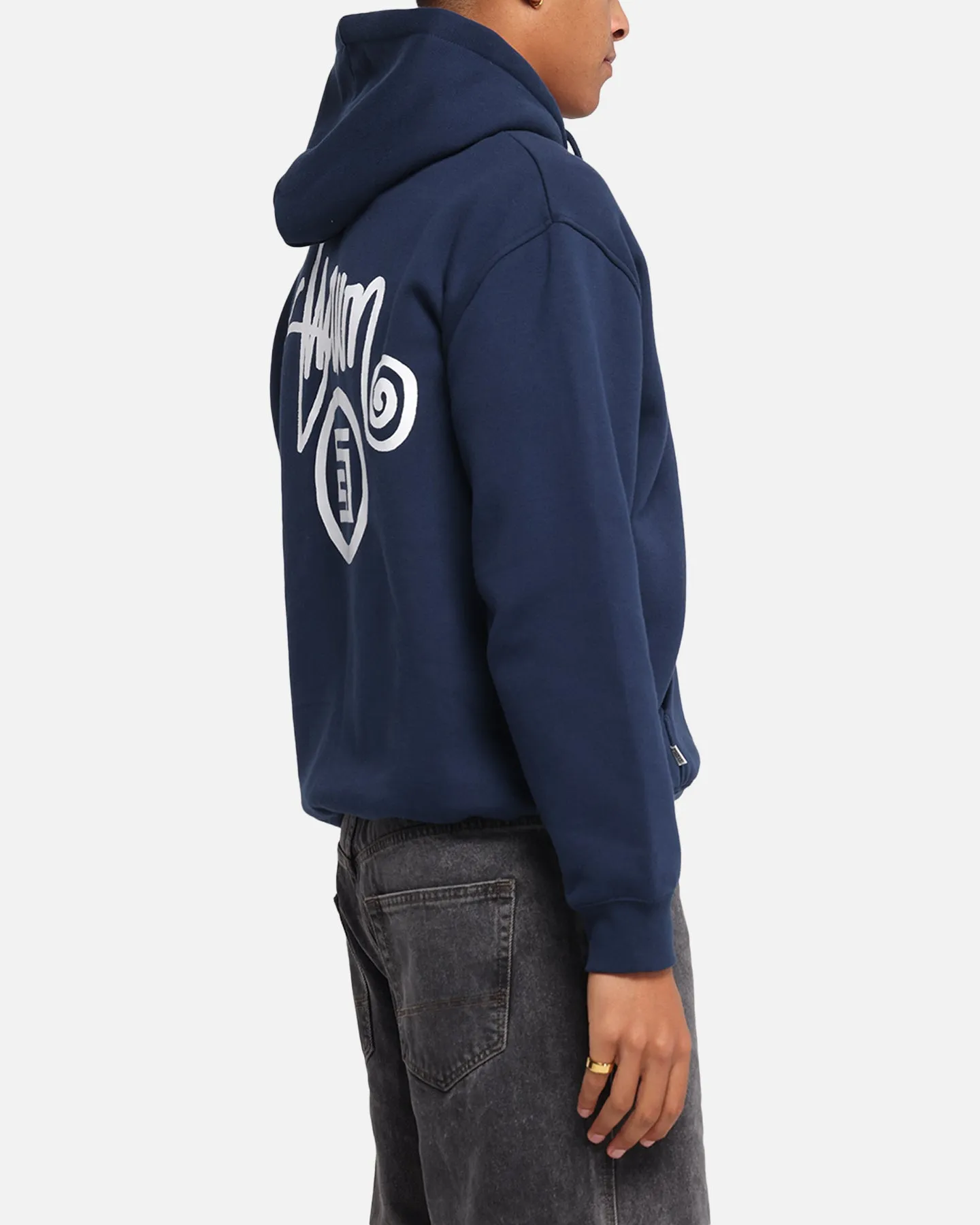 S Double Shawn Dot Zip Through Hoodie Washed Navy sold by Culture Kings product image thumbnail 5