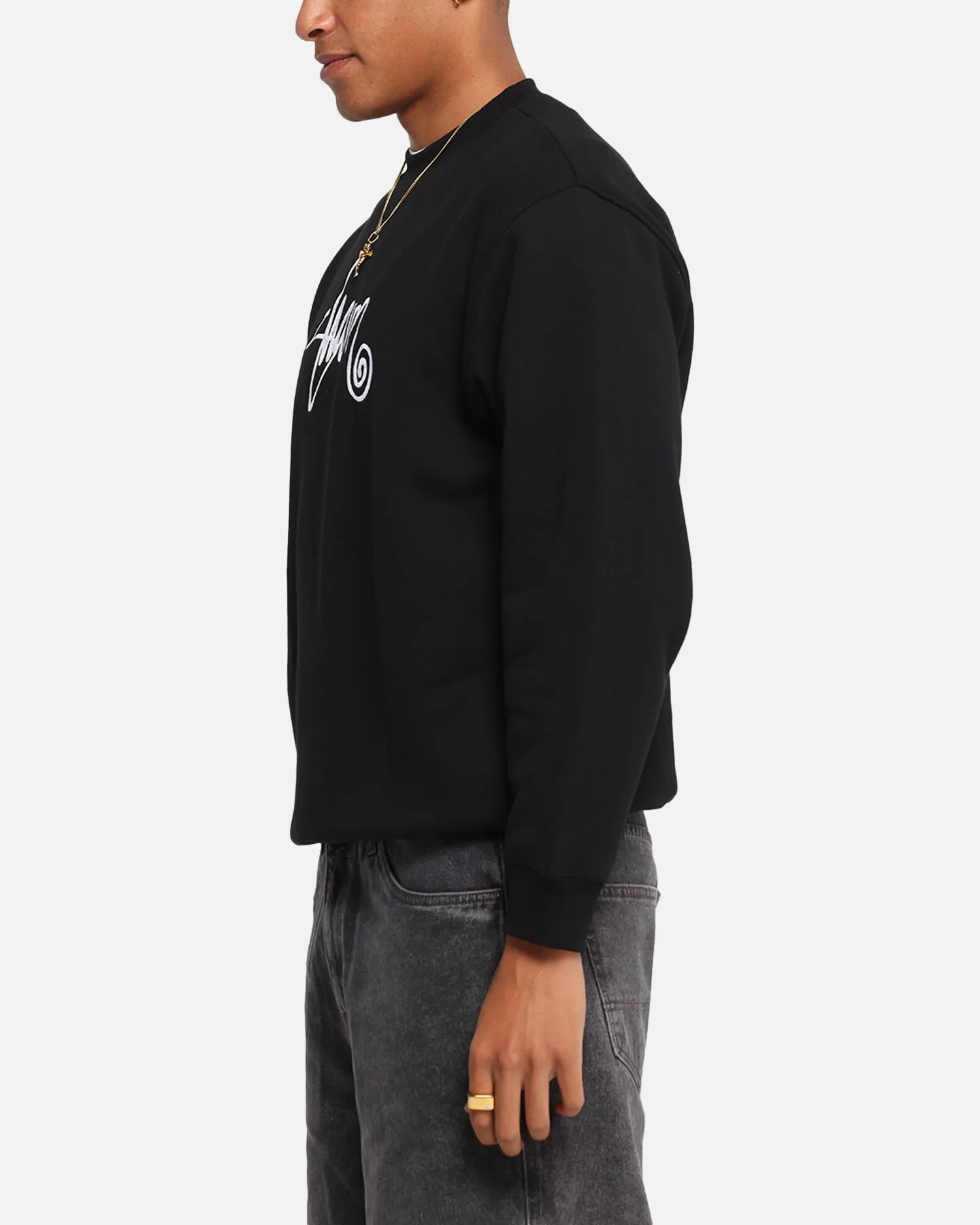 S Double Shawn Script Crewneck Black sold by Culture Kings product image thumbnail 5
