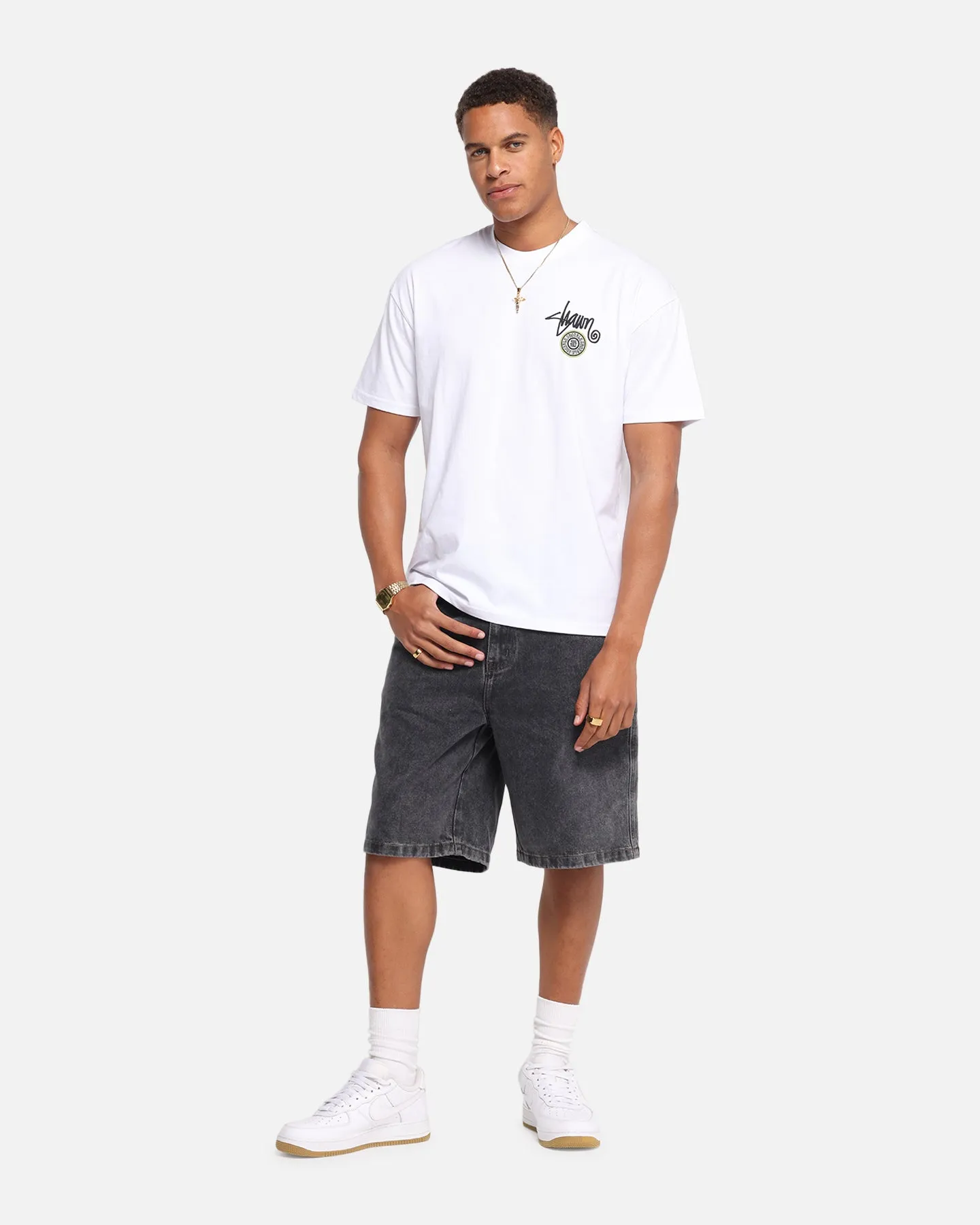 S Double Track Dot T-Shirt White sold by Culture Kings product image thumbnail 4