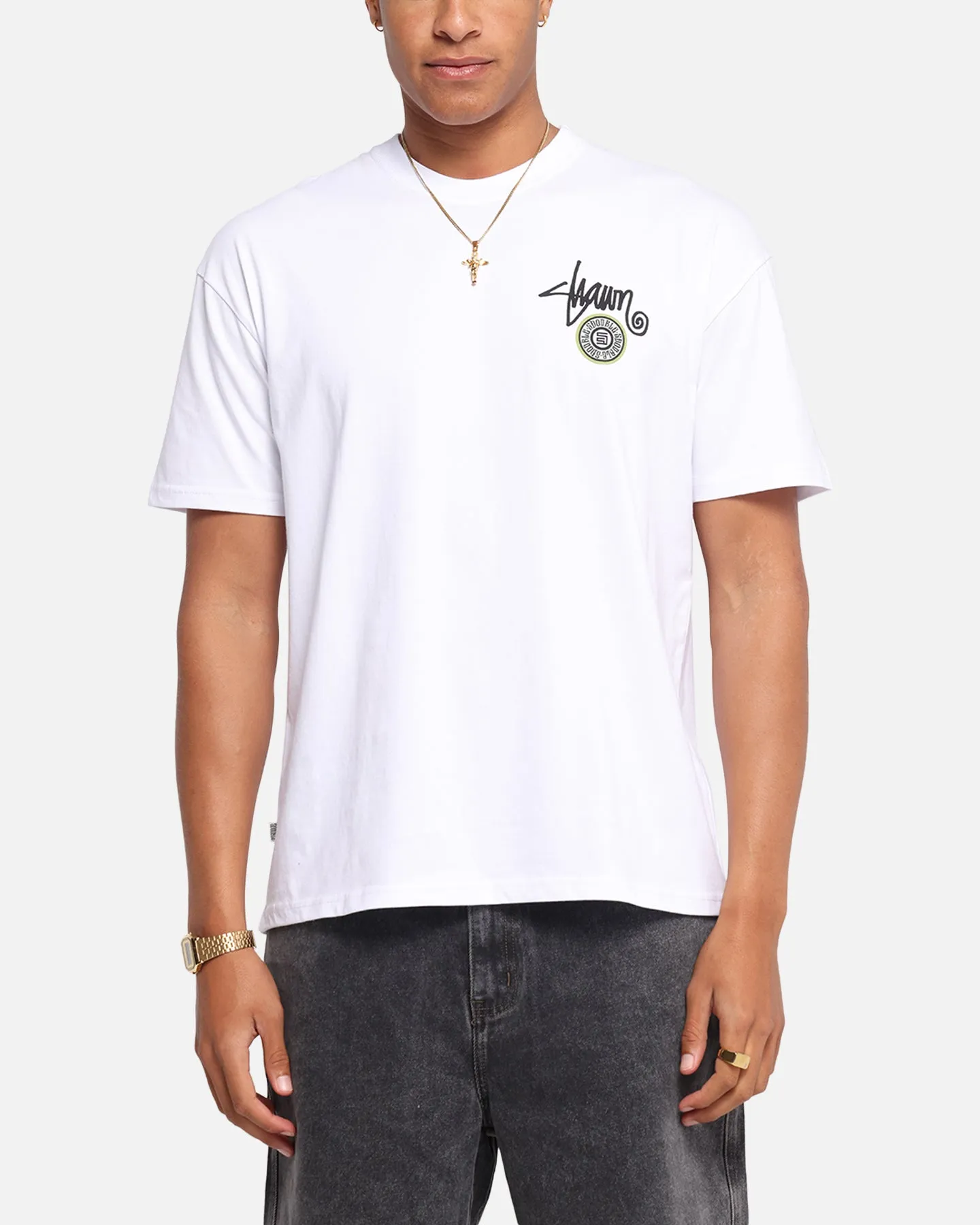 S Double Track Dot T-Shirt White sold by Culture Kings product image thumbnail 2