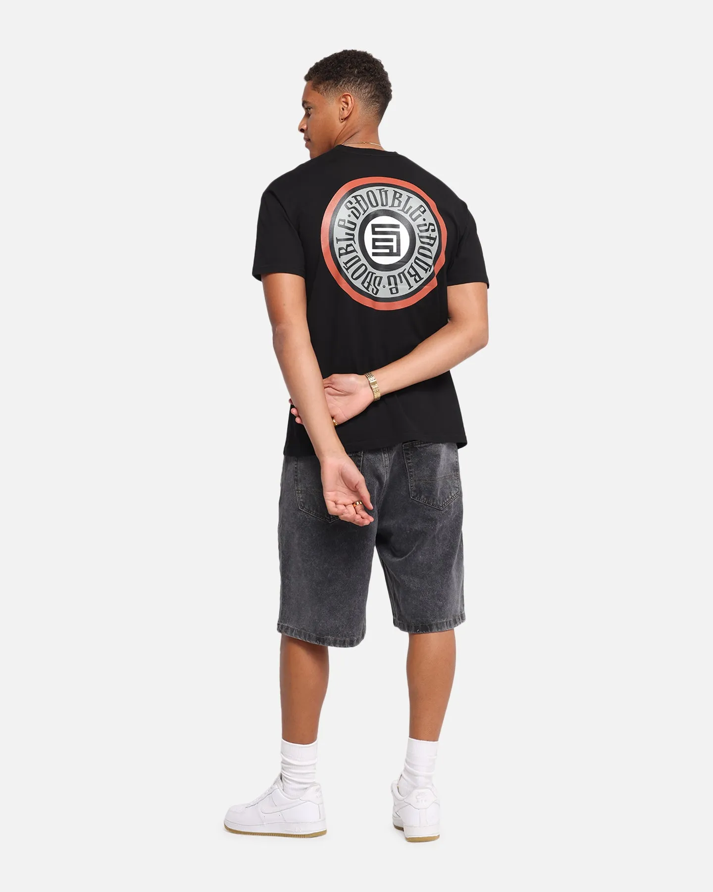S Double Track Dot T-Shirt Washed Black sold by Culture Kings product image thumbnail 3