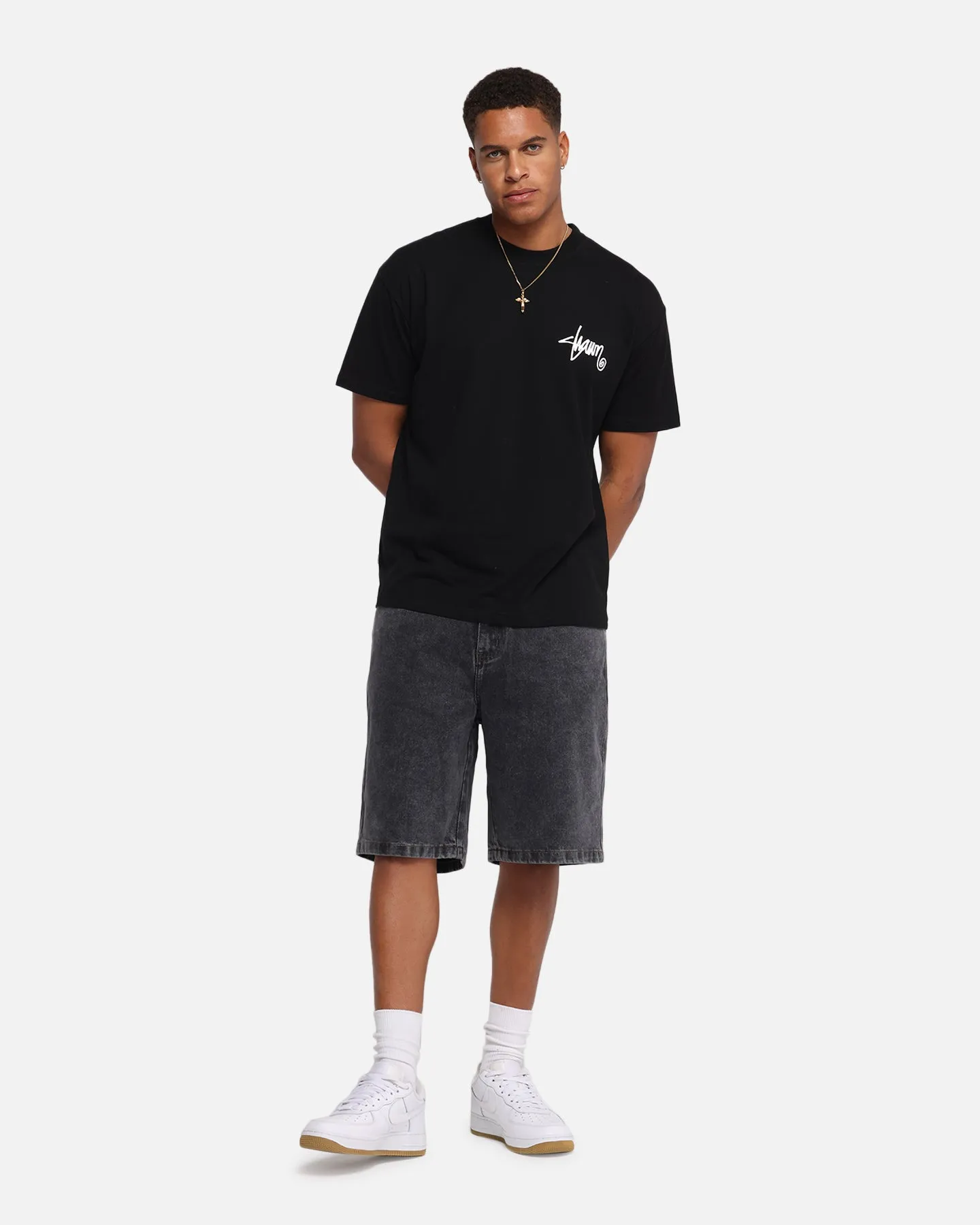S Double Shawn Script T-Shirt Black sold by Culture Kings product image thumbnail 4