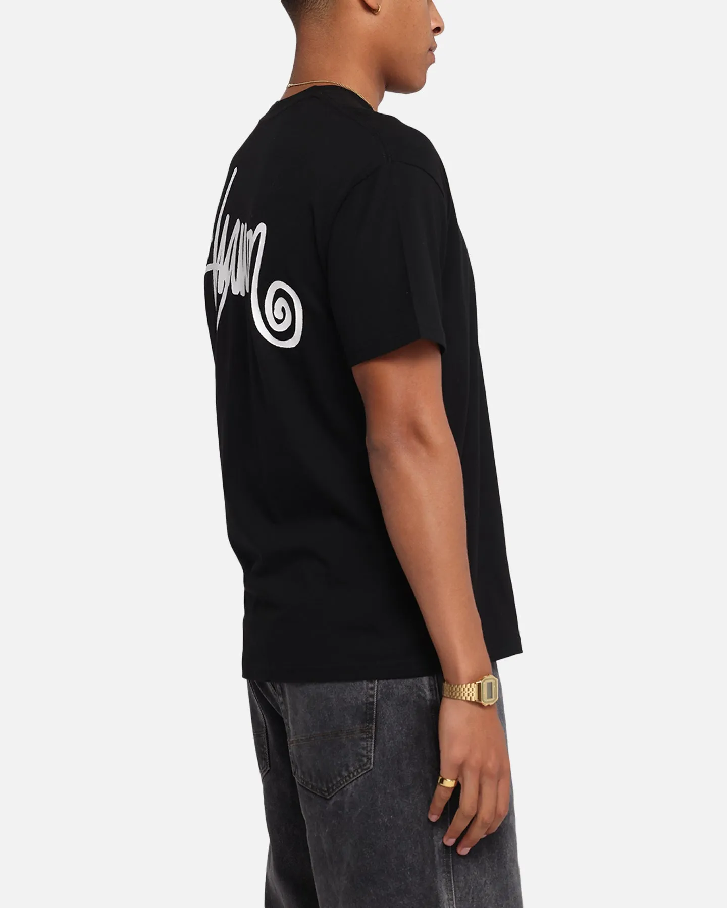S Double Shawn Script T-Shirt Black sold by Culture Kings product image thumbnail 5