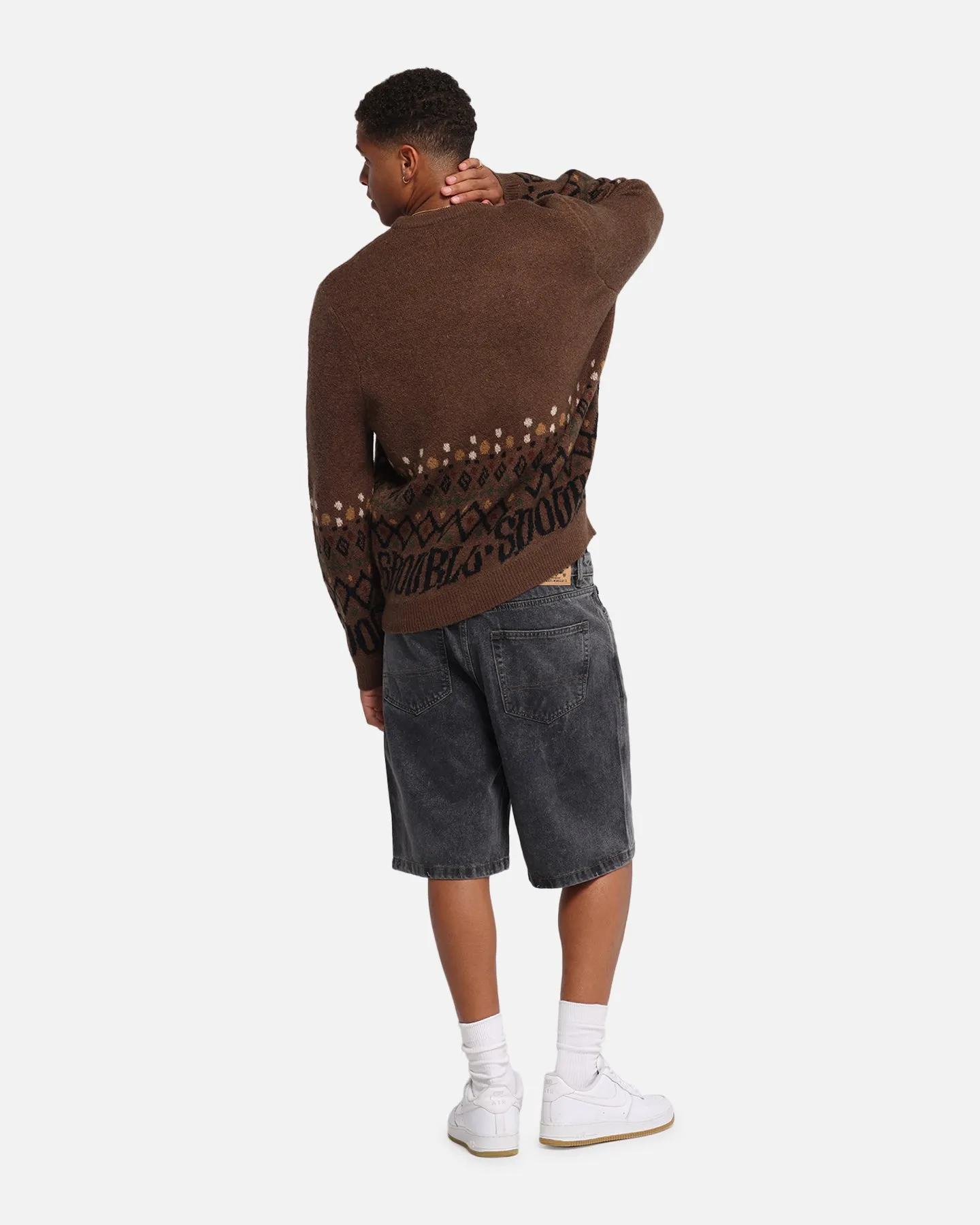 S Double Knitted Sweater Chocolate sold by Culture Kings product image thumbnail 4