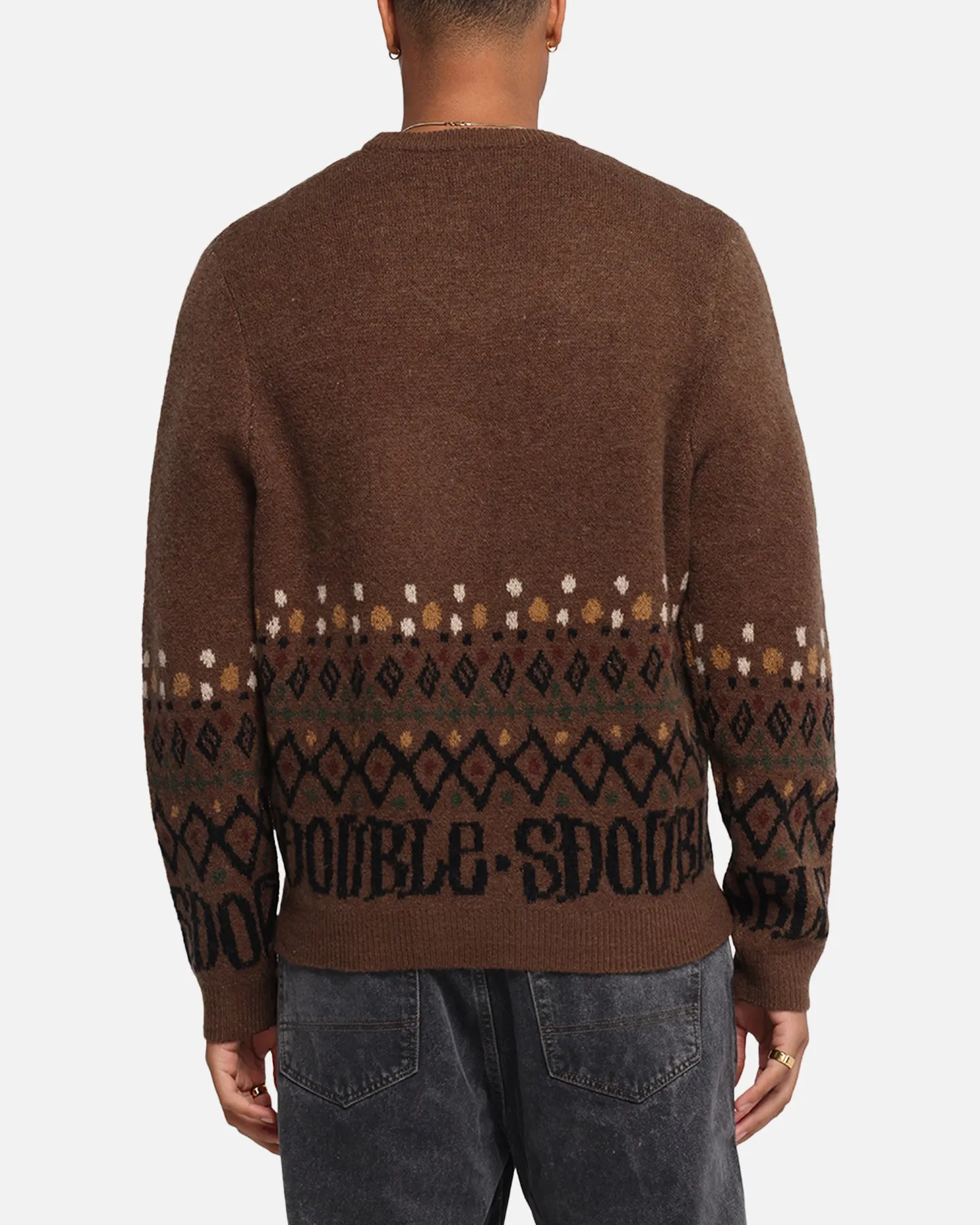 S Double Knitted Sweater Chocolate sold by Culture Kings product image thumbnail 2