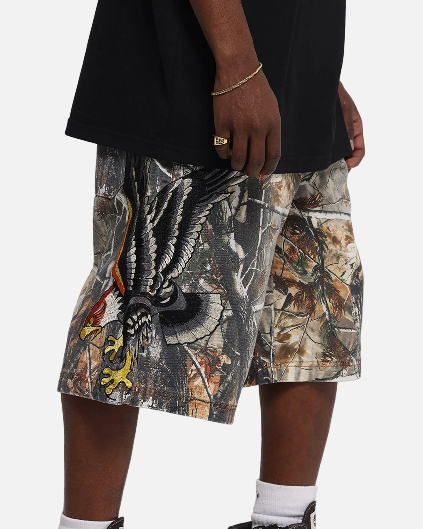 Ed Hardy Eagle Jorts Real Tree Camo sold by Culture Kings product image thumbnail 5