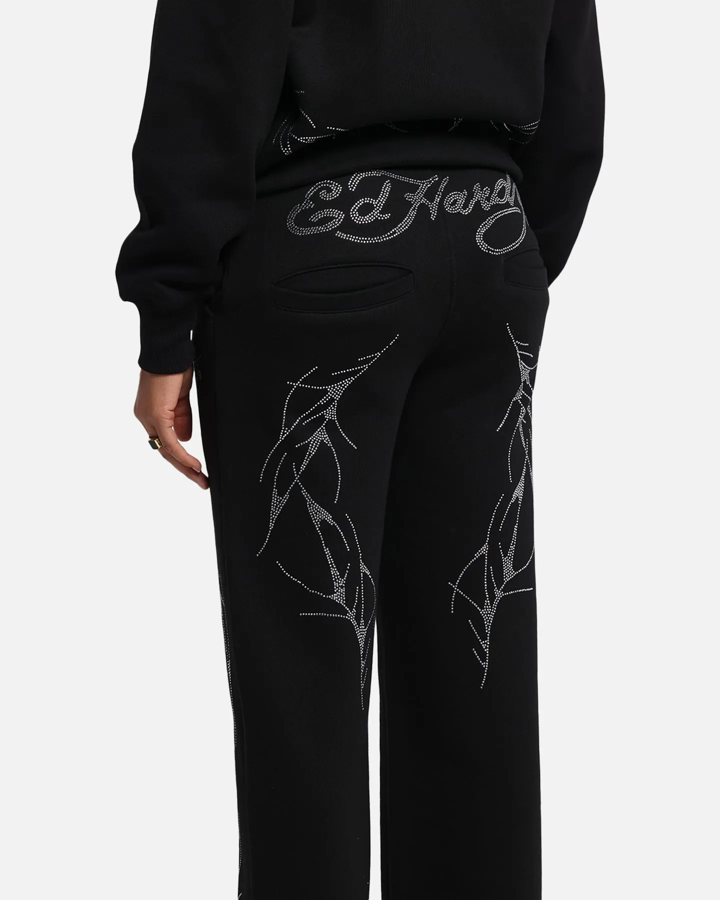 Ed Hardy Cyber Rhinestone Track Pants Black sold by Culture Kings product image thumbnail 4