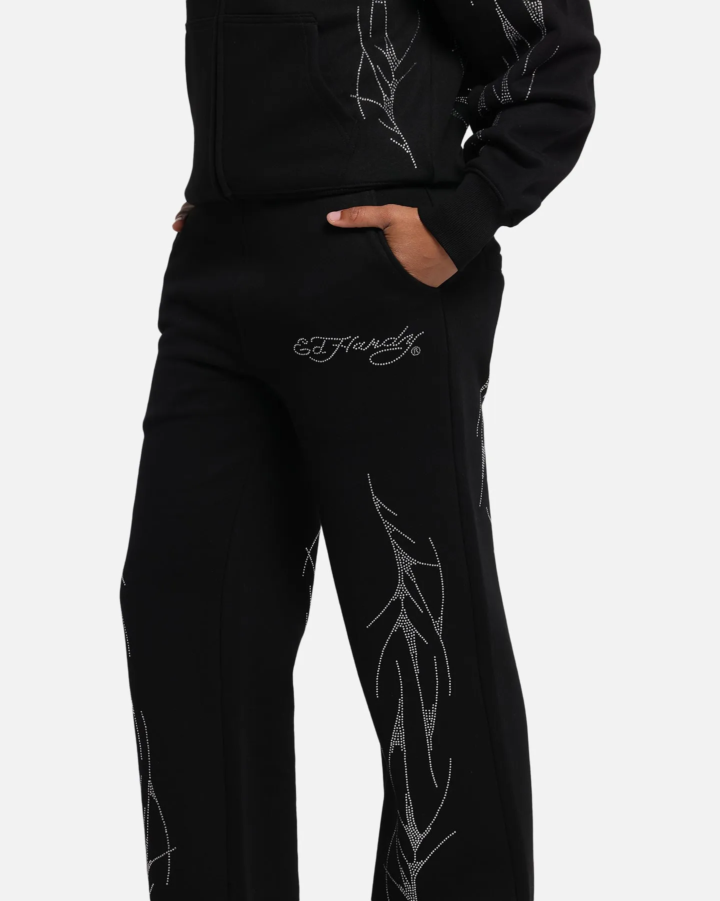 Ed Hardy Cyber Rhinestone Track Pants Black sold by Culture Kings product image thumbnail 3