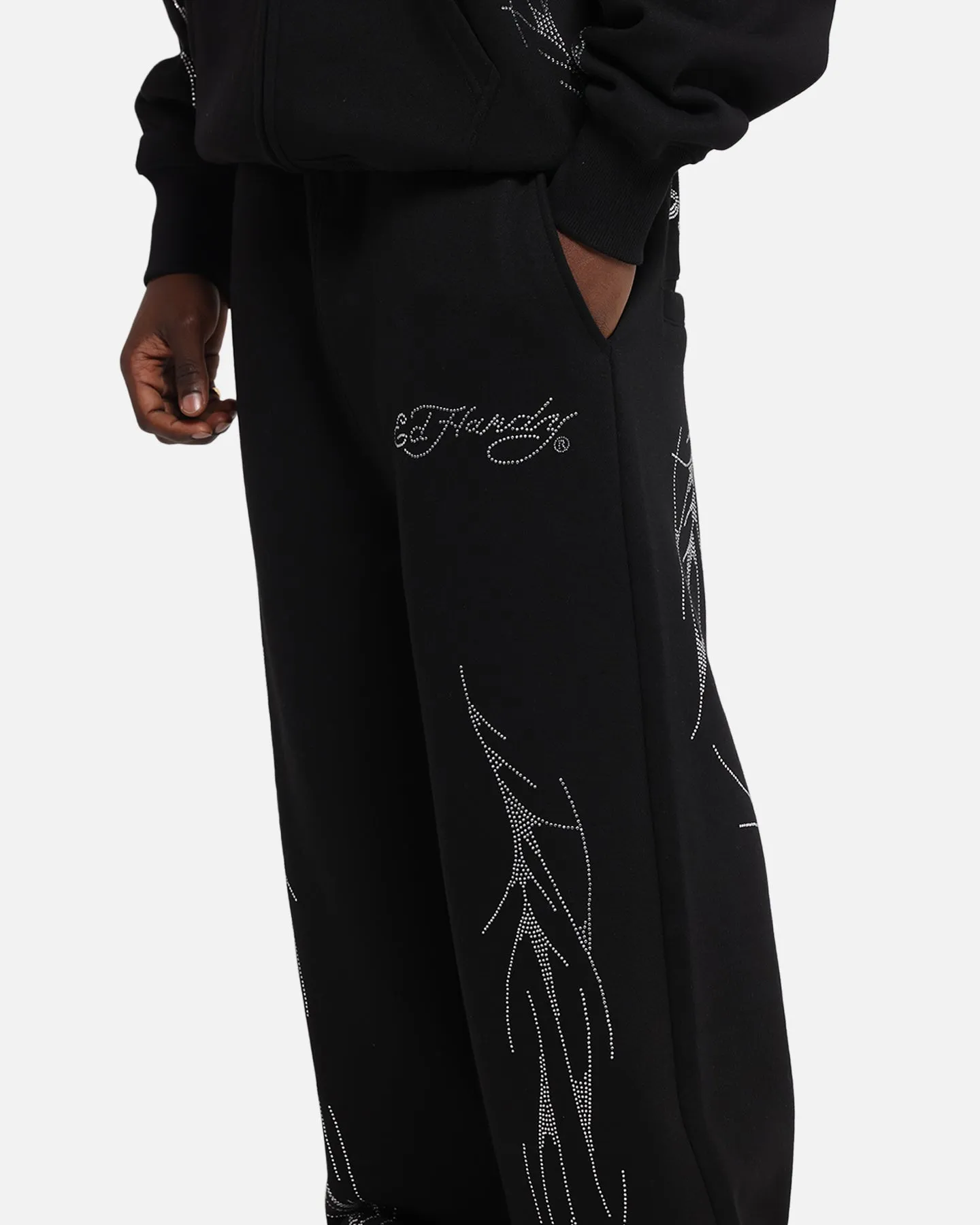 Ed Hardy Cyber Rhinestone Track Pants Black sold by Culture Kings product image thumbnail 3