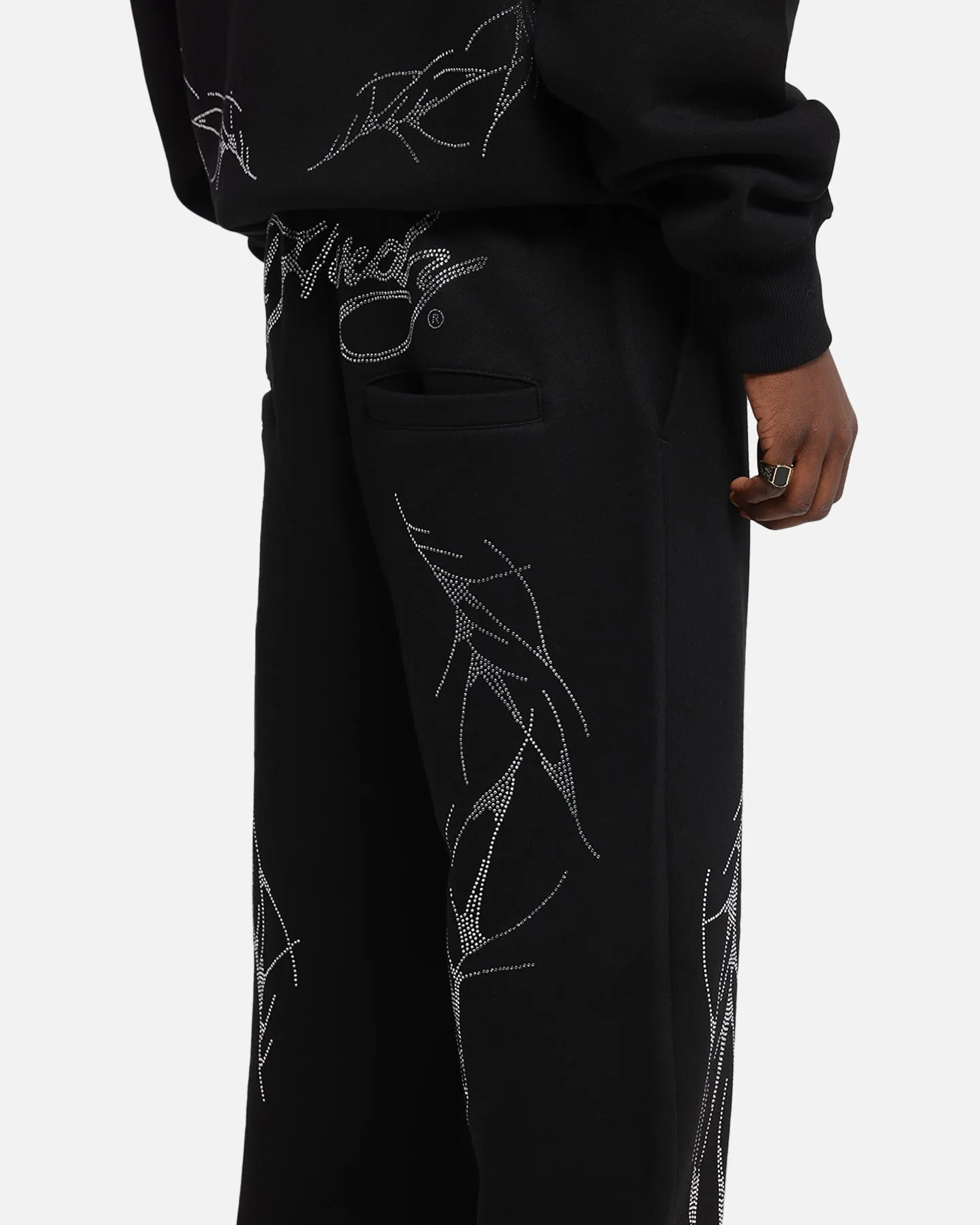 Ed Hardy Cyber Rhinestone Track Pants Black sold by Culture Kings product image thumbnail 4