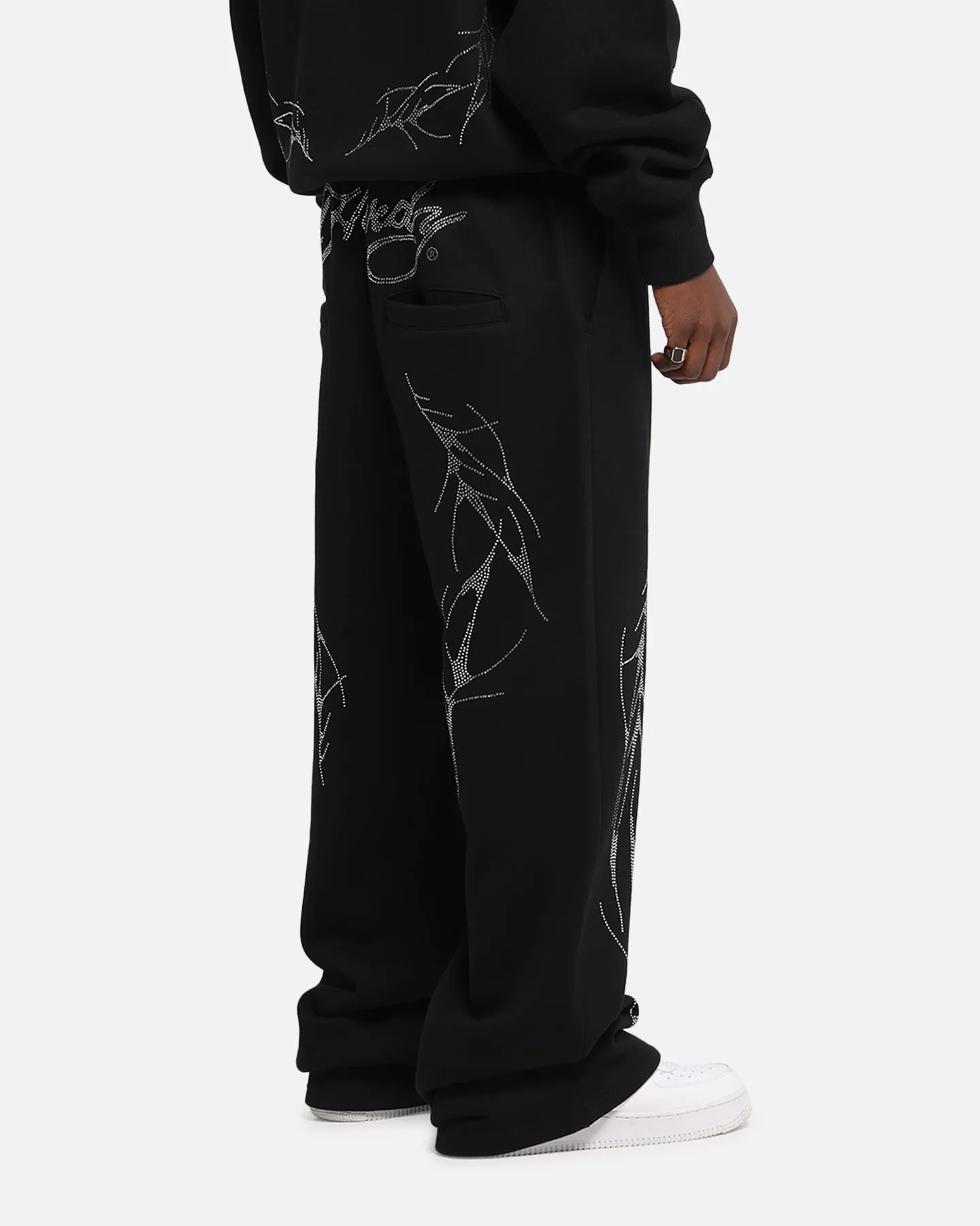 Ed Hardy Cyber Rhinestone Track Pants Black sold by Culture Kings product image thumbnail 5