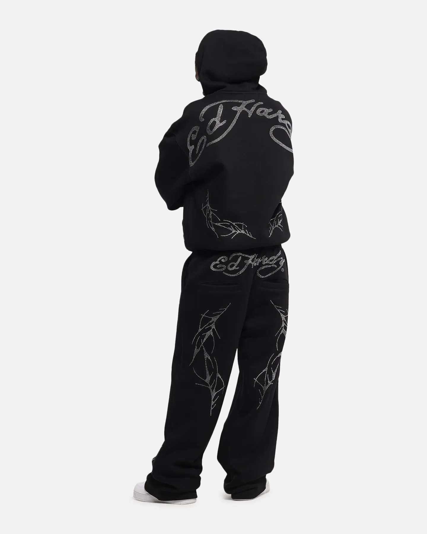 Ed Hardy Cyber Rhinestone Zip-Up Hoodie Black sold by Culture Kings product image thumbnail 3