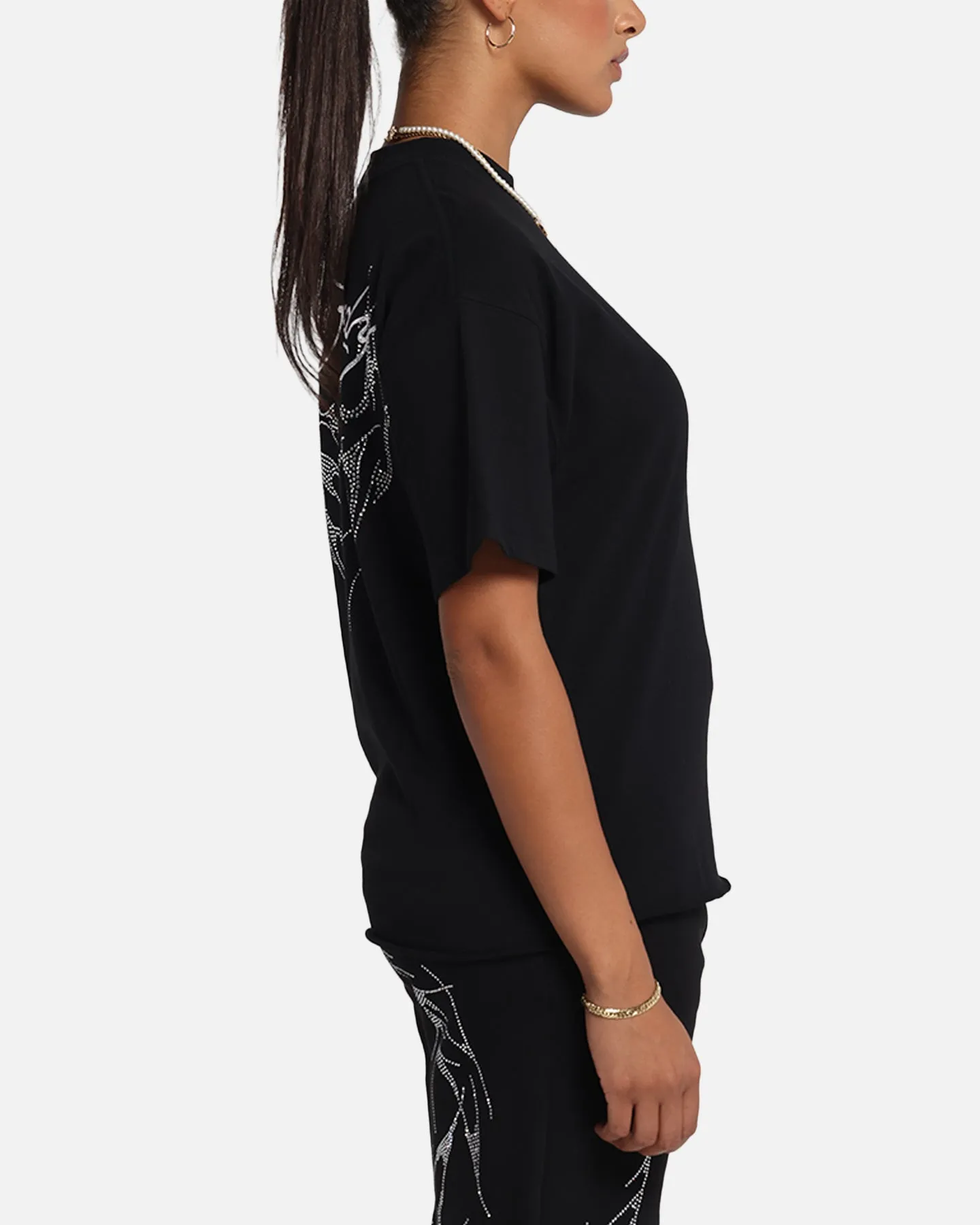 Ed Hardy Techno Rhinestone T-Shirt Black sold by Culture Kings product image thumbnail 5