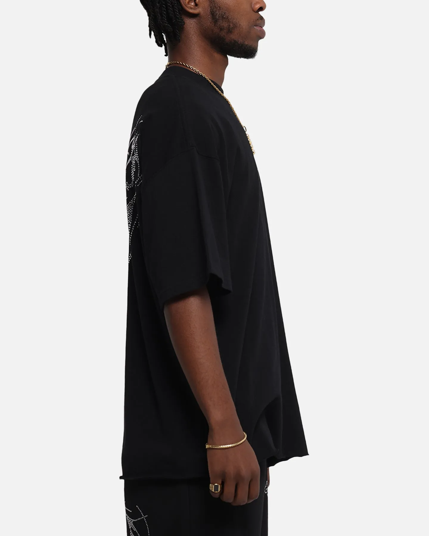 Ed Hardy Techno Rhinestone T-Shirt Black sold by Culture Kings product image thumbnail 5