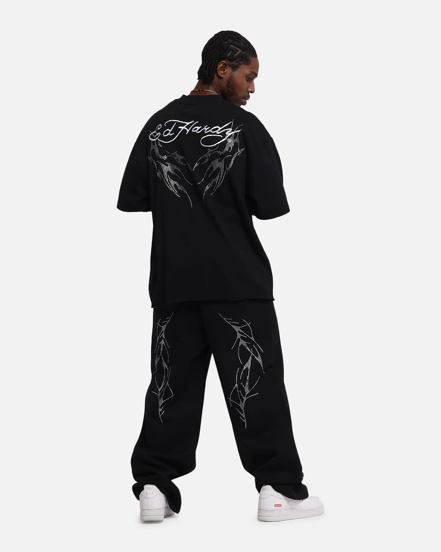 Ed Hardy Techno Rhinestone T-Shirt Black sold by Culture Kings product image thumbnail 3