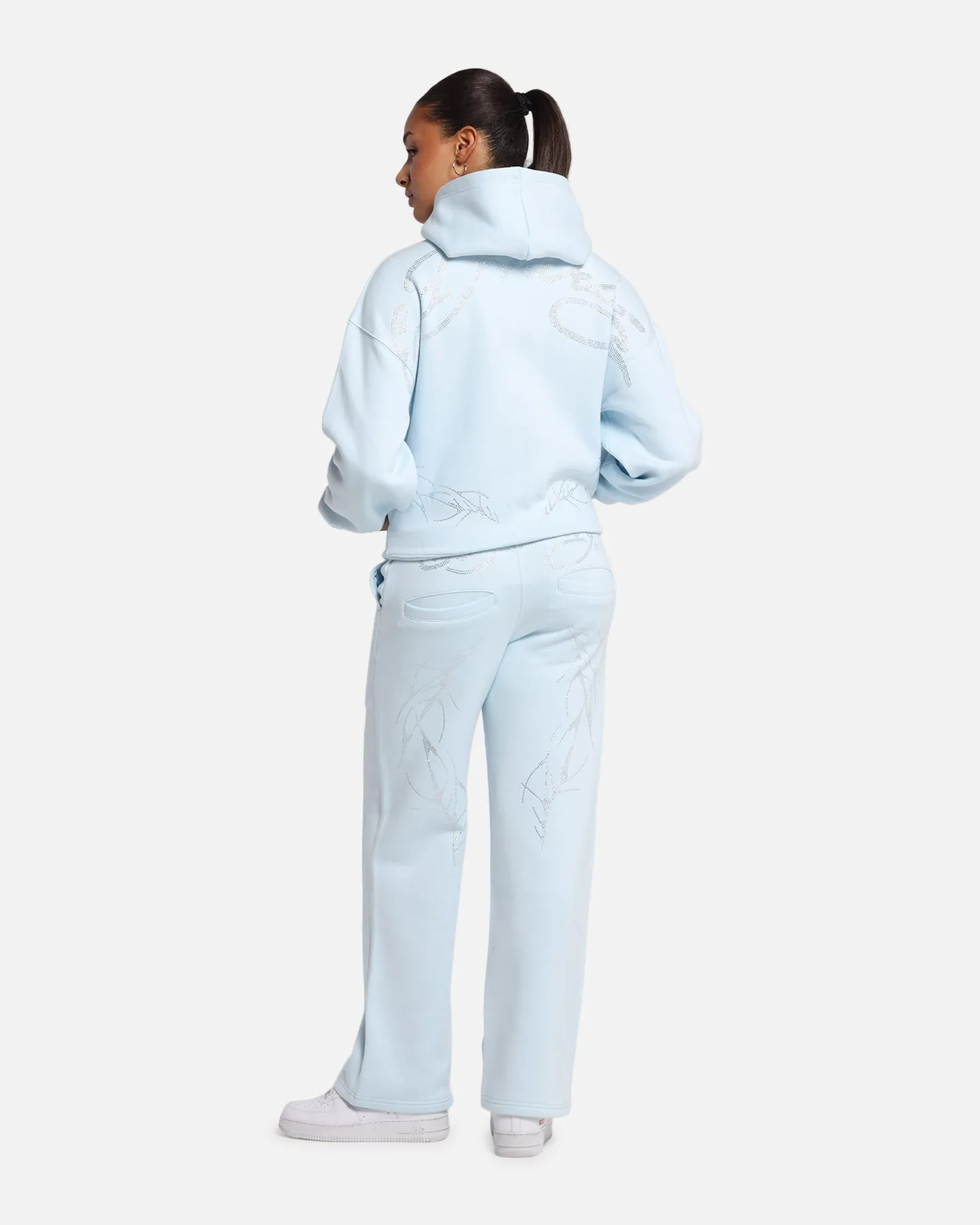 Ed Hardy Cyber Rhinestone Zip-Up Hoodie Light Blue sold by Culture Kings product image thumbnail 4