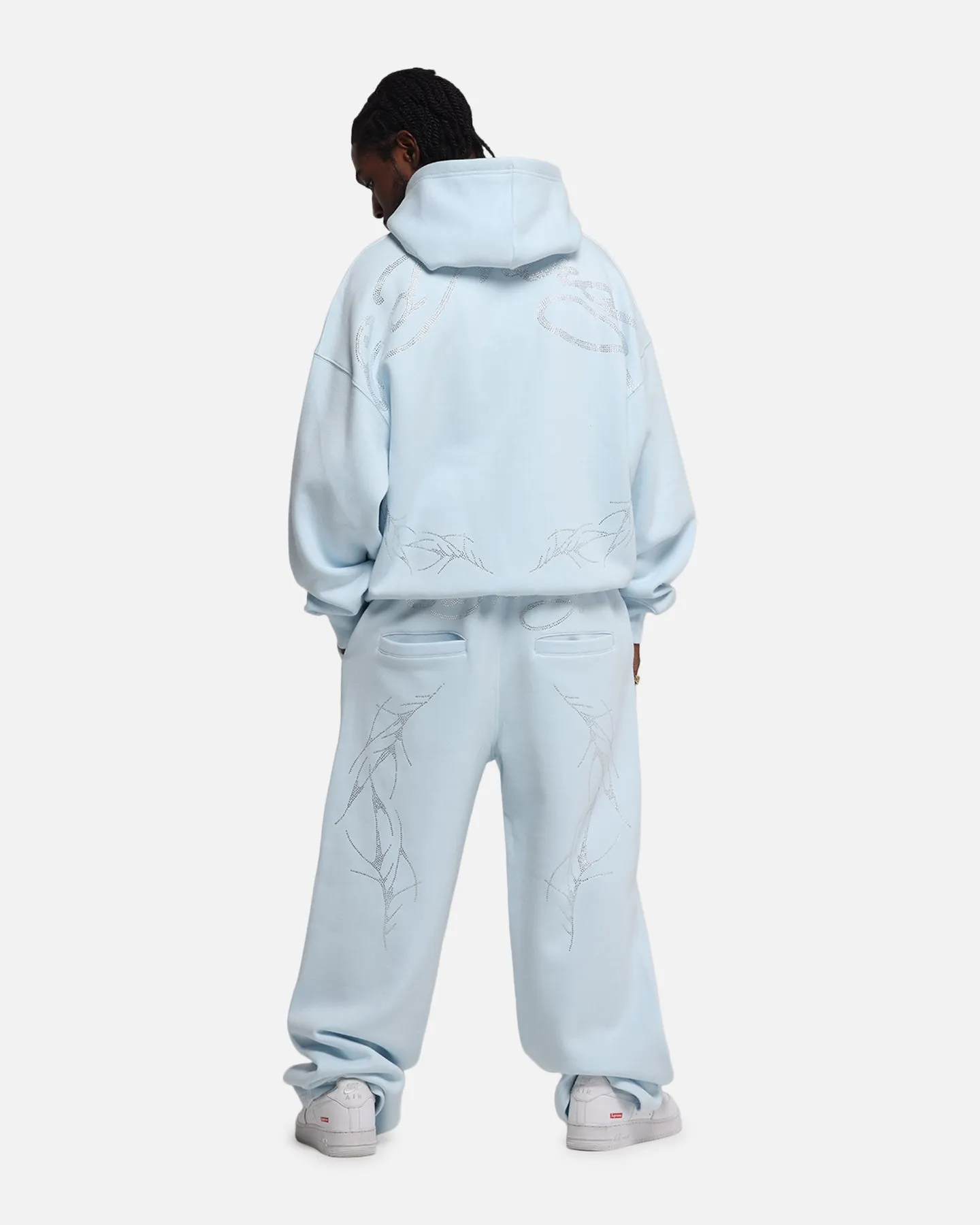 Ed Hardy Cyber Rhinestone Zip-Up Hoodie Light Blue sold by Culture Kings product image thumbnail 4