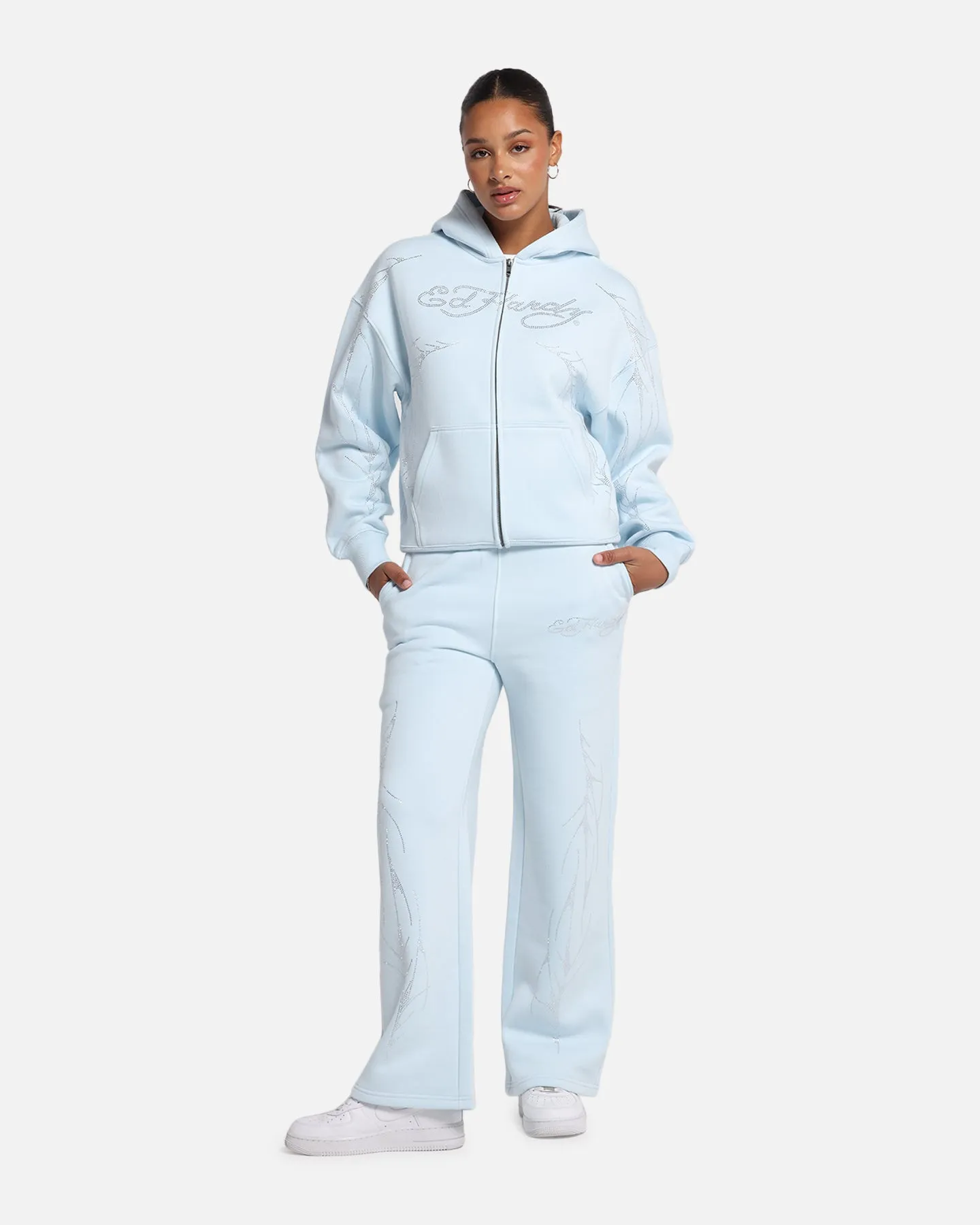 Ed Hardy Cyber Rhinestone Track Pants Light Blue sold by Culture Kings product image thumbnail 2