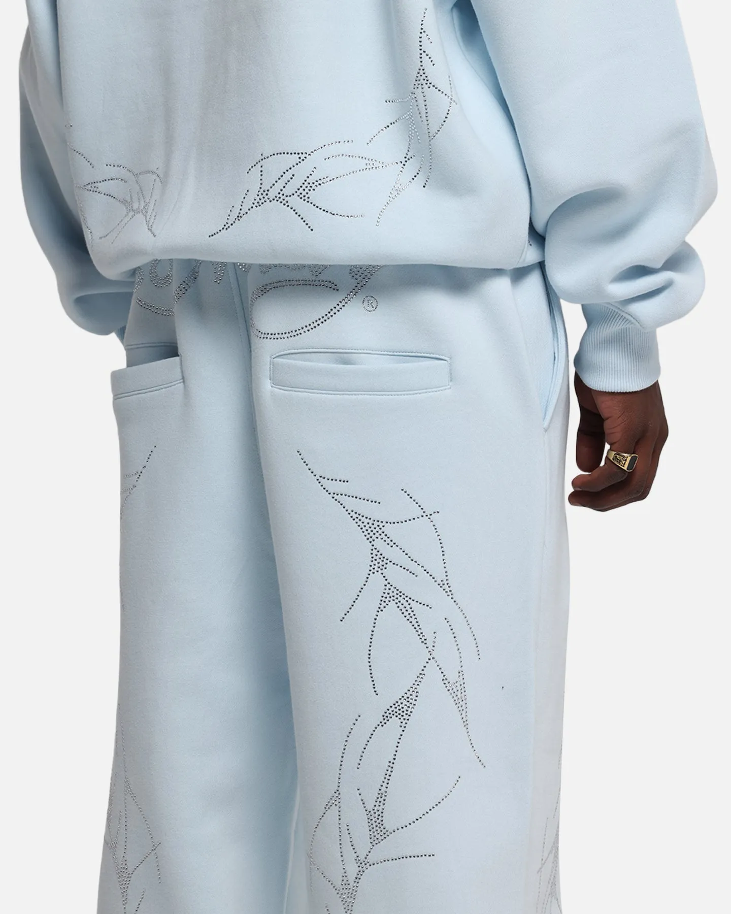 Ed Hardy Cyber Rhinestone Track Pants Light Blue sold by Culture Kings product image thumbnail 4