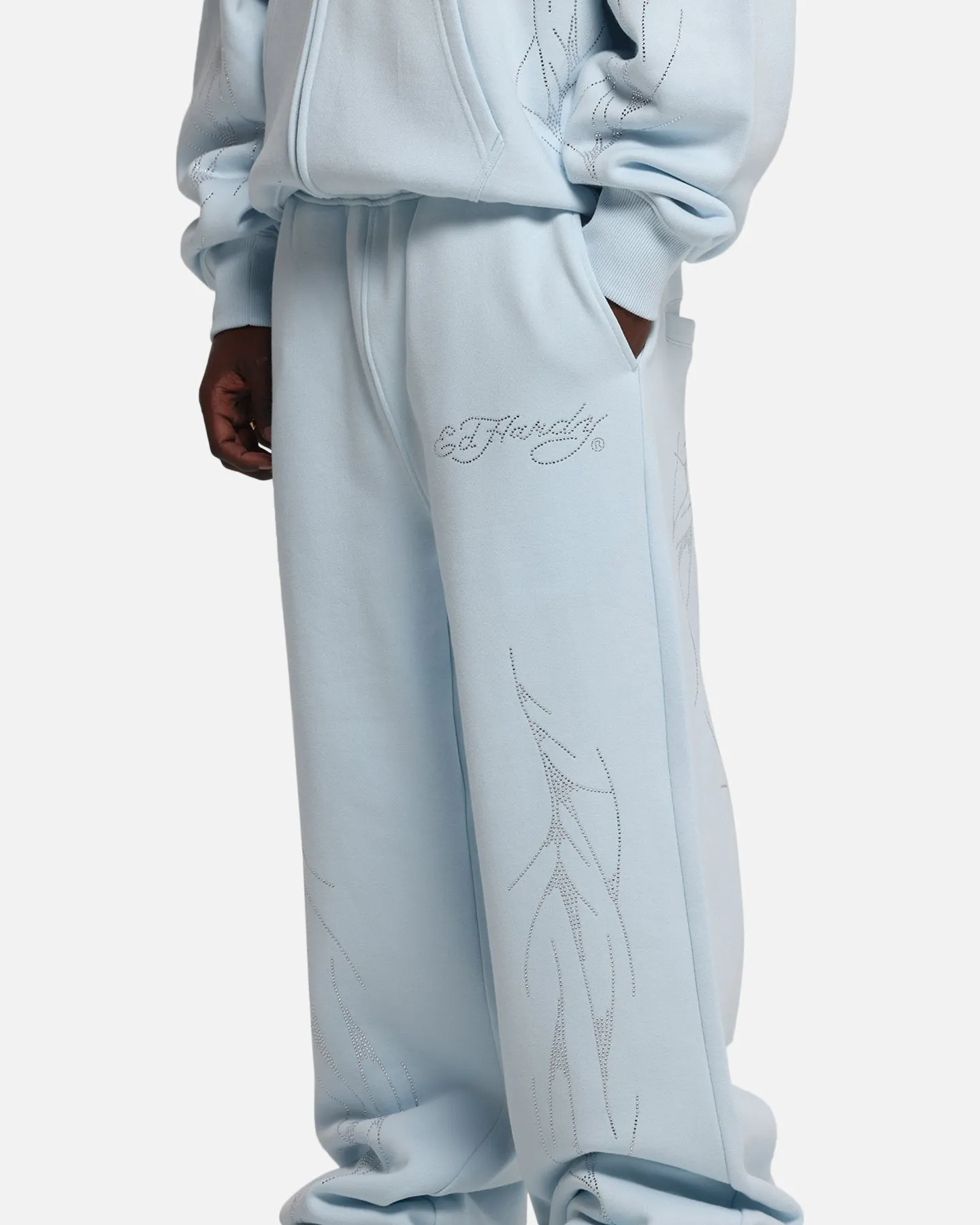 Ed Hardy Cyber Rhinestone Track Pants Light Blue sold by Culture Kings product image thumbnail 3