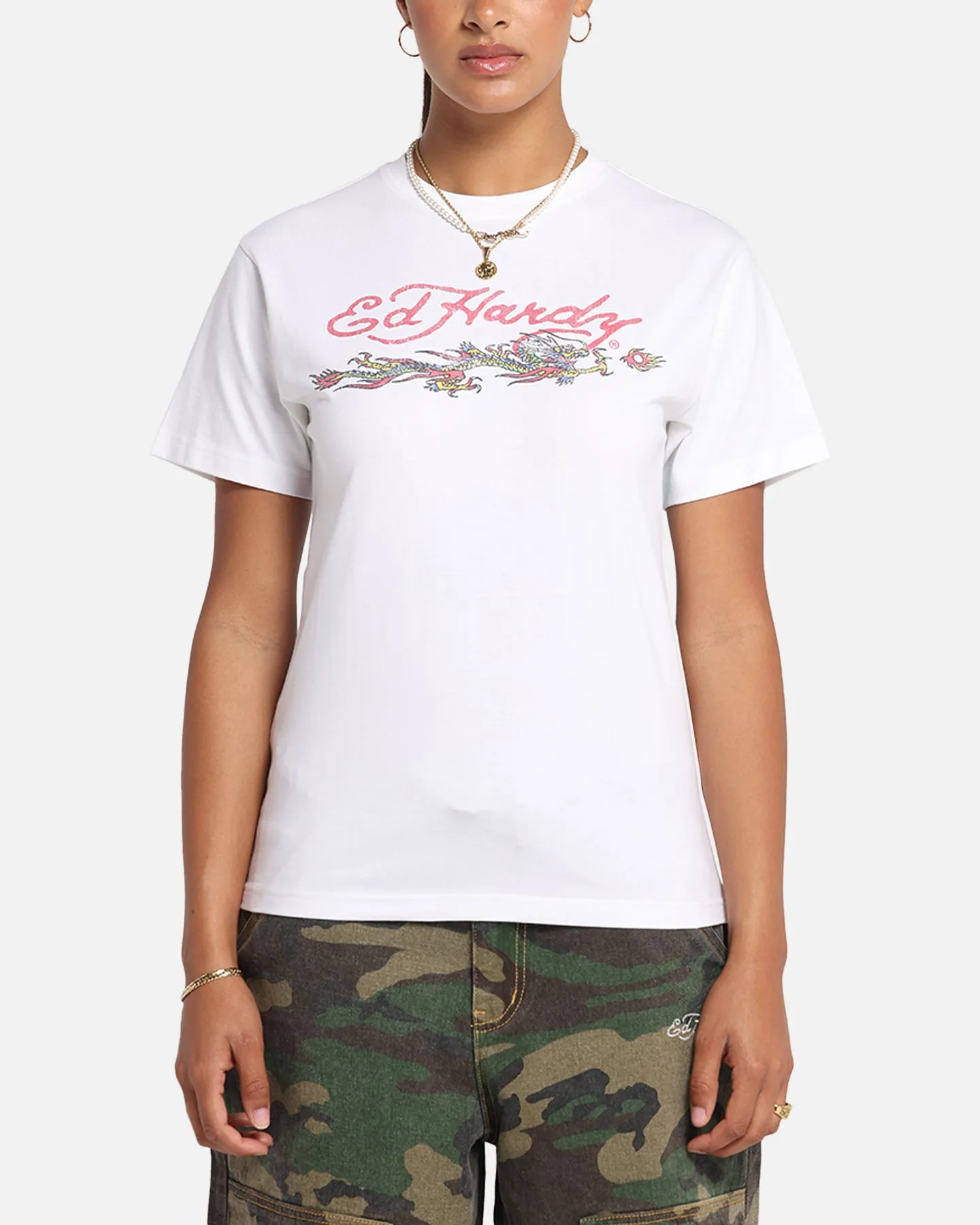 Ed Hardy Rising Dragon Vintage T-Shirt White sold by Culture Kings product image thumbnail 2