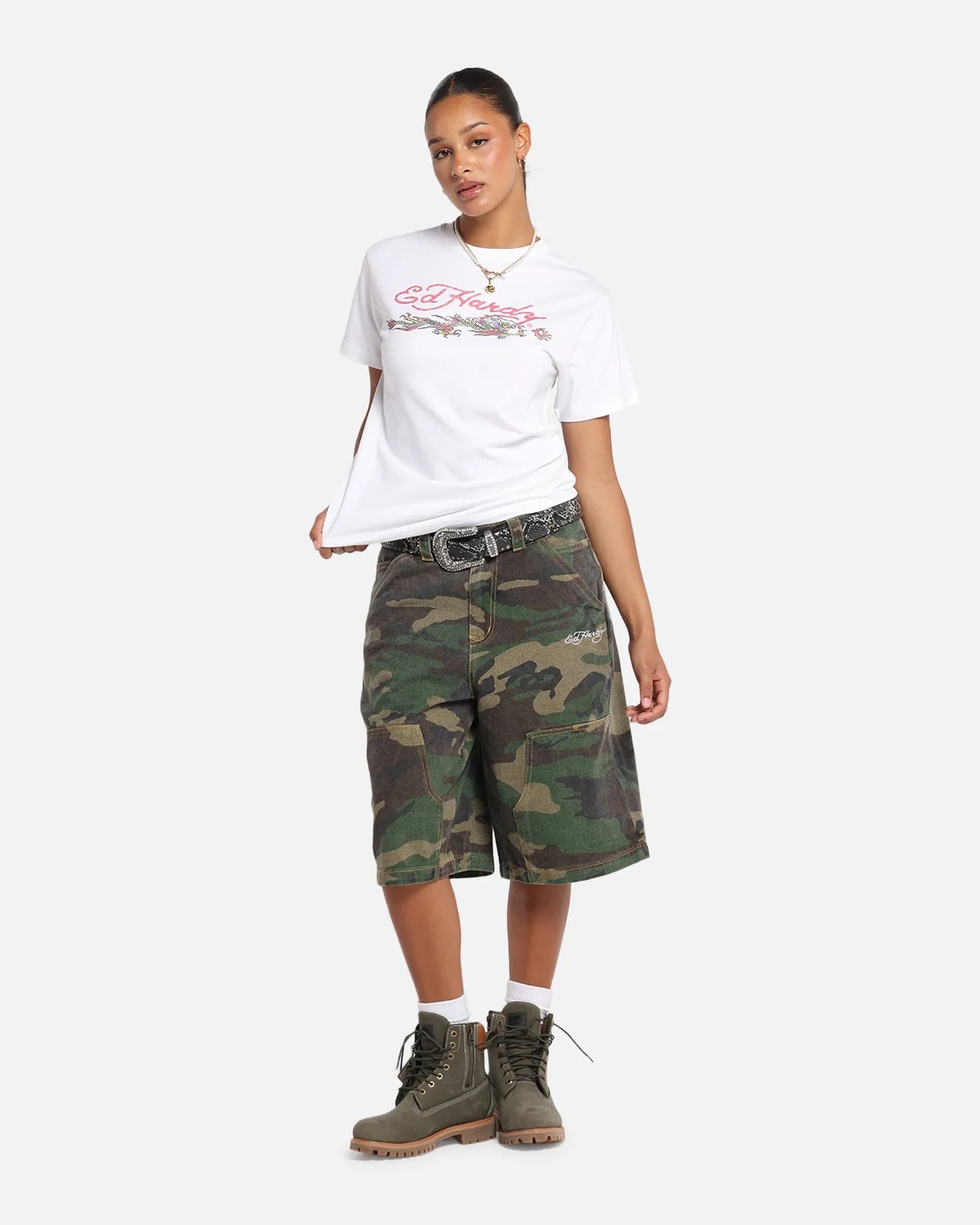 Ed Hardy Rising Dragon Vintage T-Shirt White sold by Culture Kings product image thumbnail 3