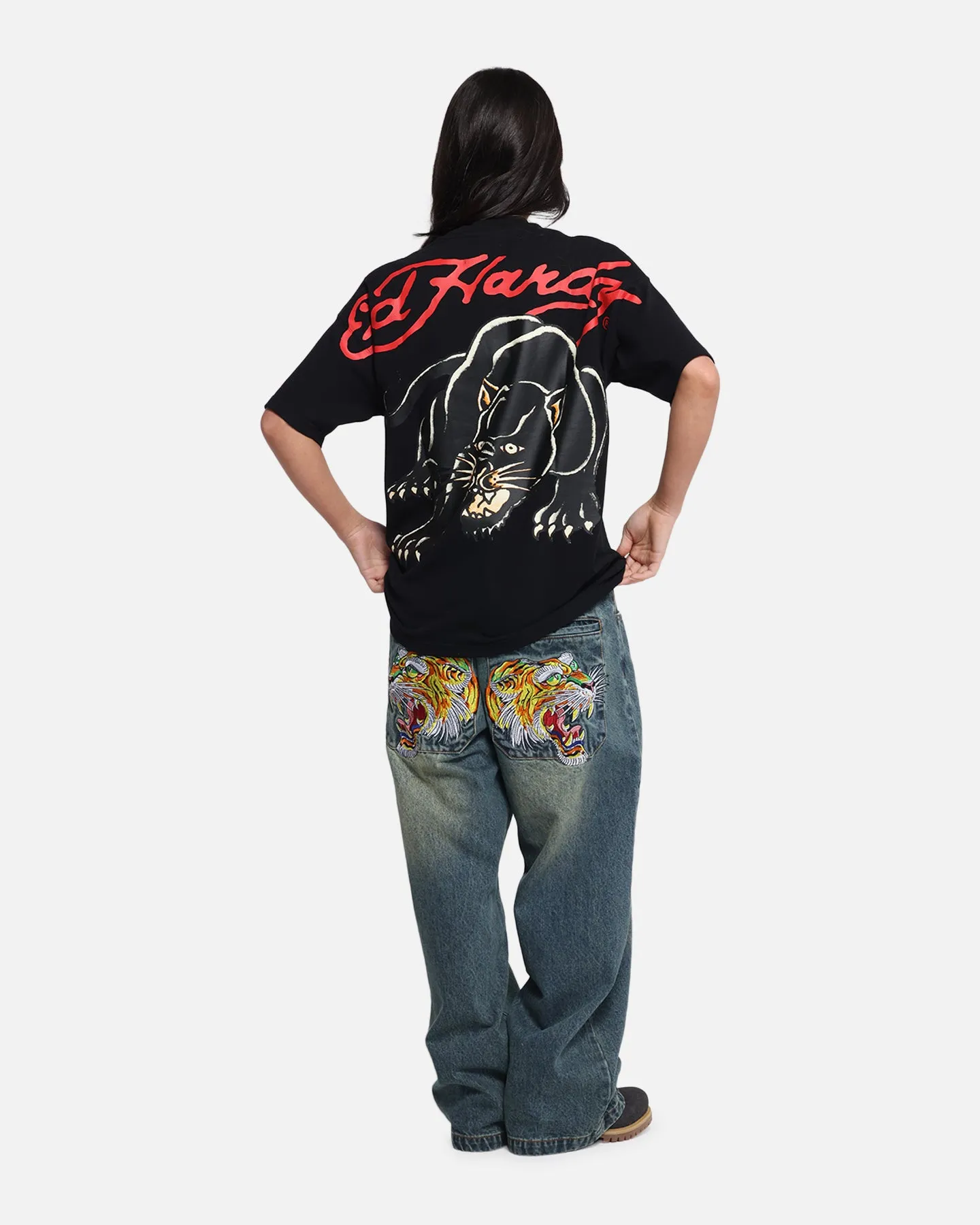 Ed Hardy Oversized Panther T-Shirt Black sold by Culture Kings product image thumbnail 3